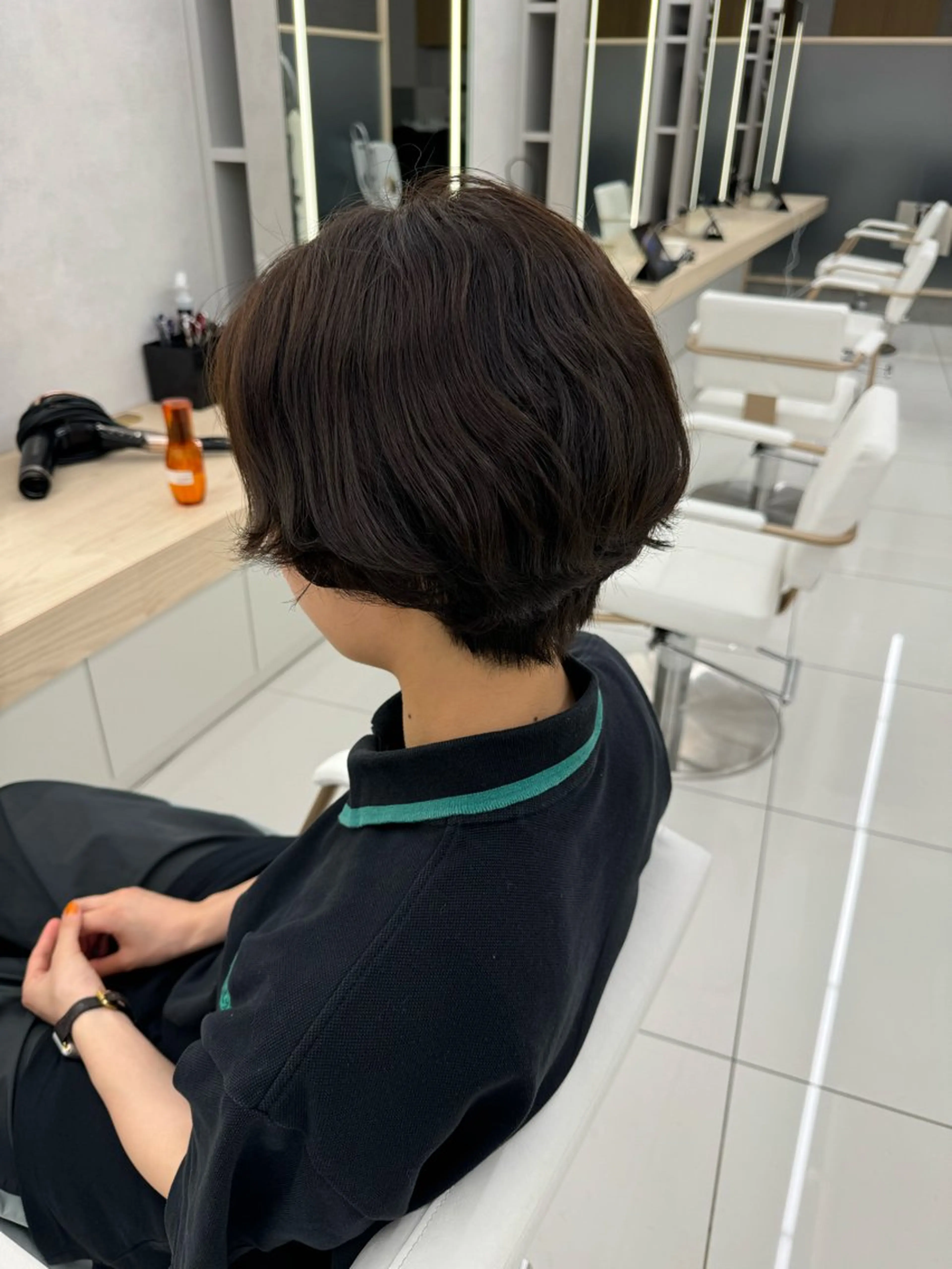 ショート ヘアカラー 顔まわりカット/ カラー/西野和裕のヘアスタイル