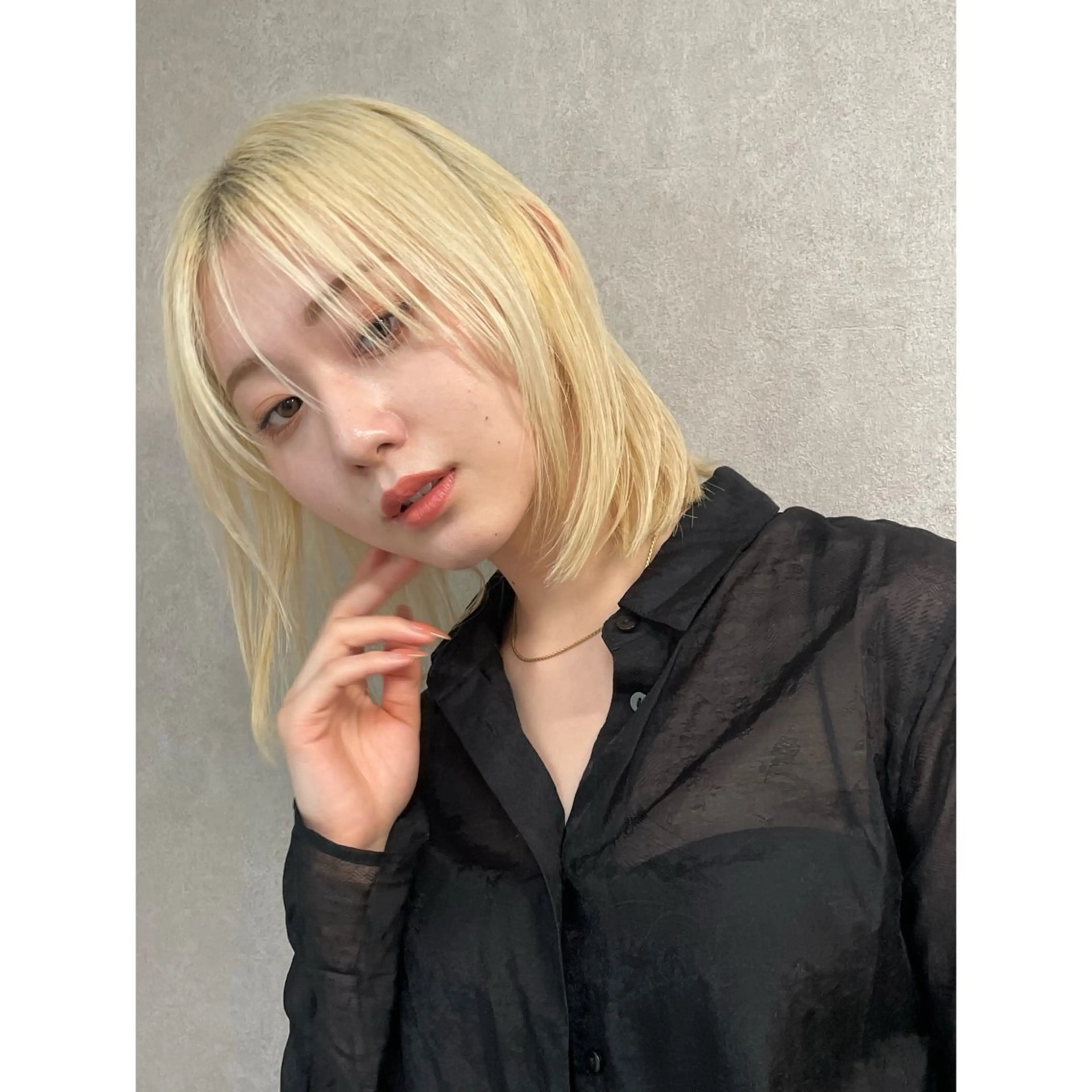 ミディアム 韓国レイヤー/透明感 ♡YUUNAのヘアスタイル