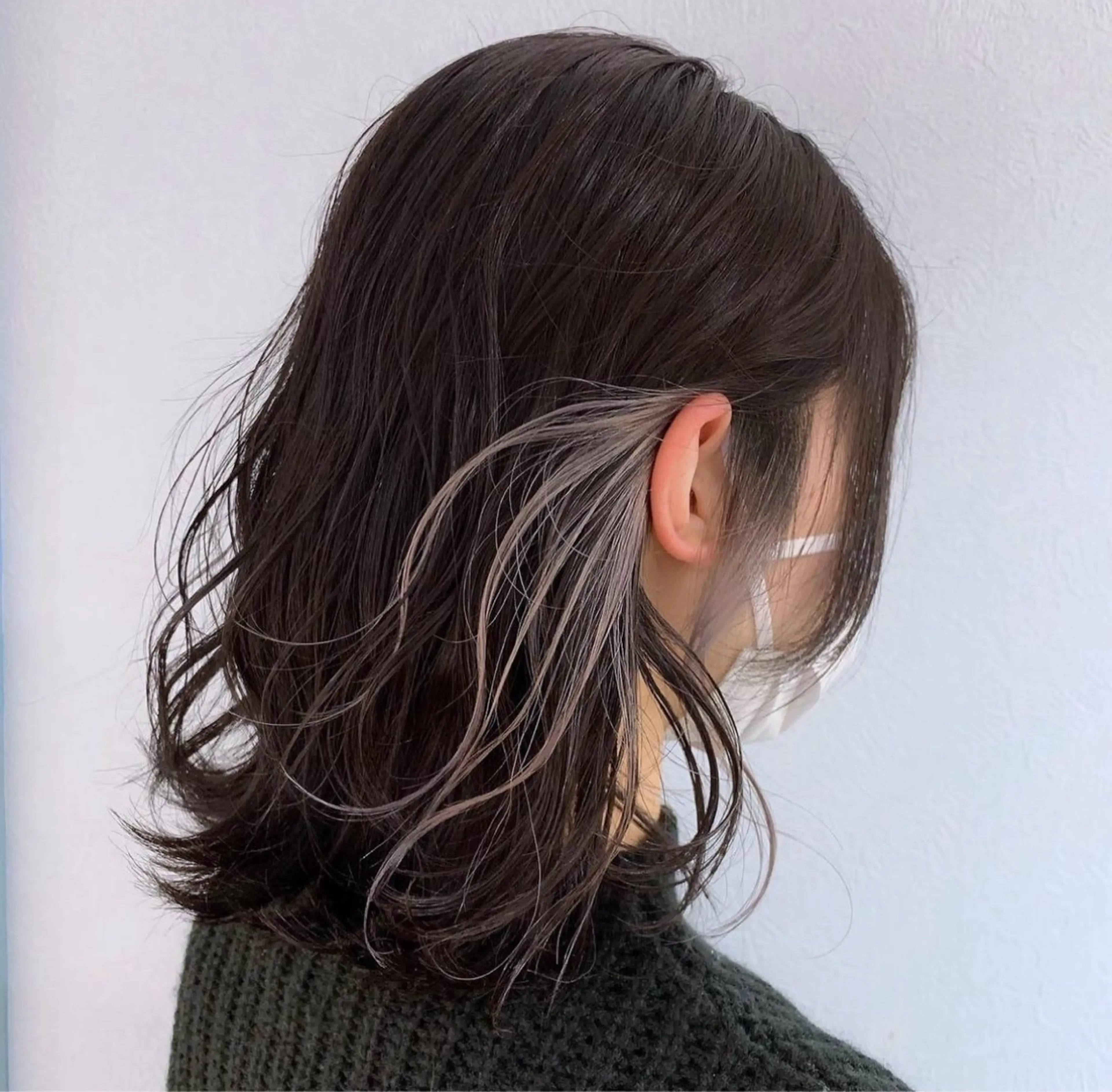 ミディアム カラー ❤️ブリーチなし💚 ダブルカラー平野実花のヘアスタイル