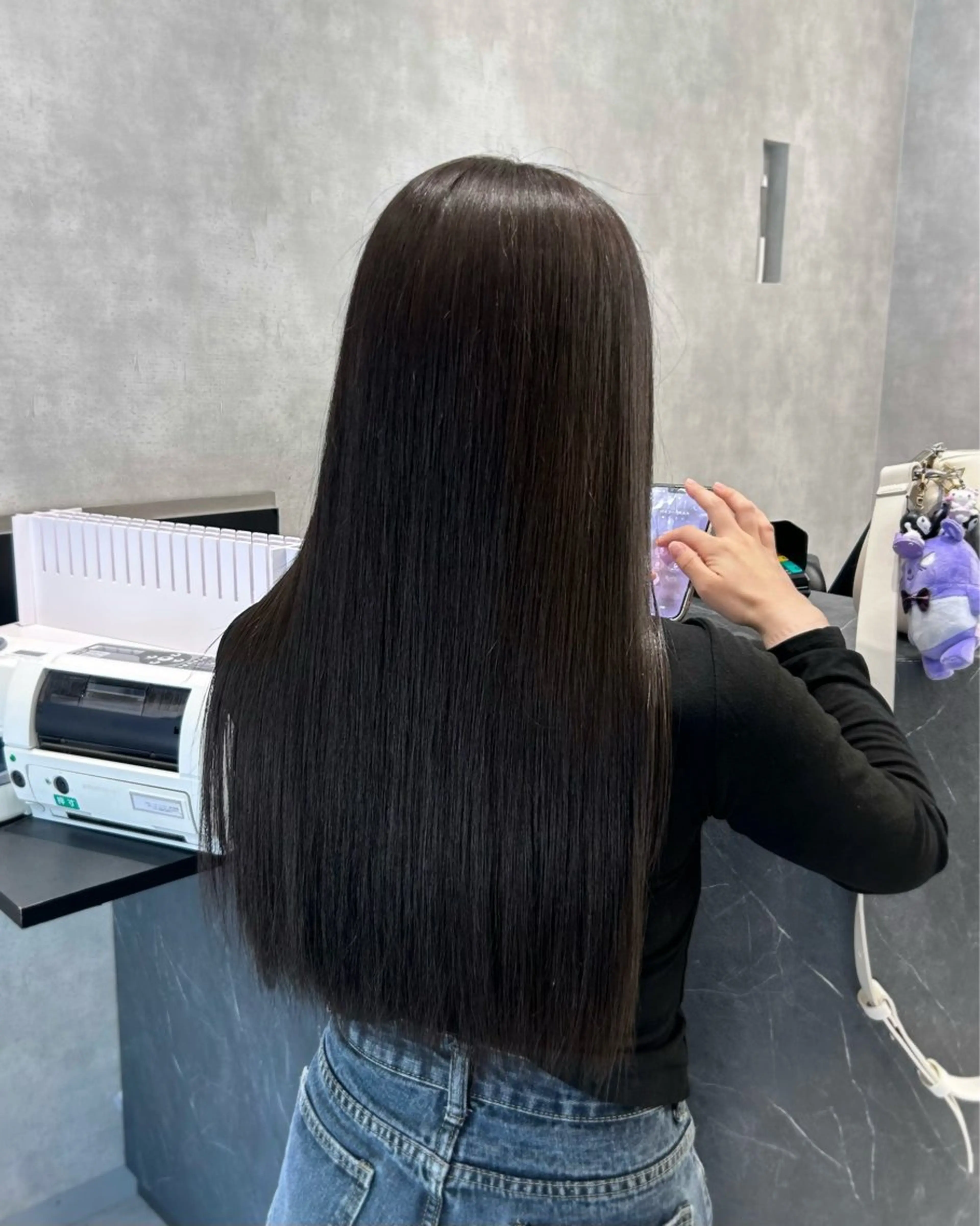 ロング 縮毛矯正 ヘアカラー 縮毛矯正 大人レイヤー/艶美髪 🇺🇸TOMONAのヘアスタイル