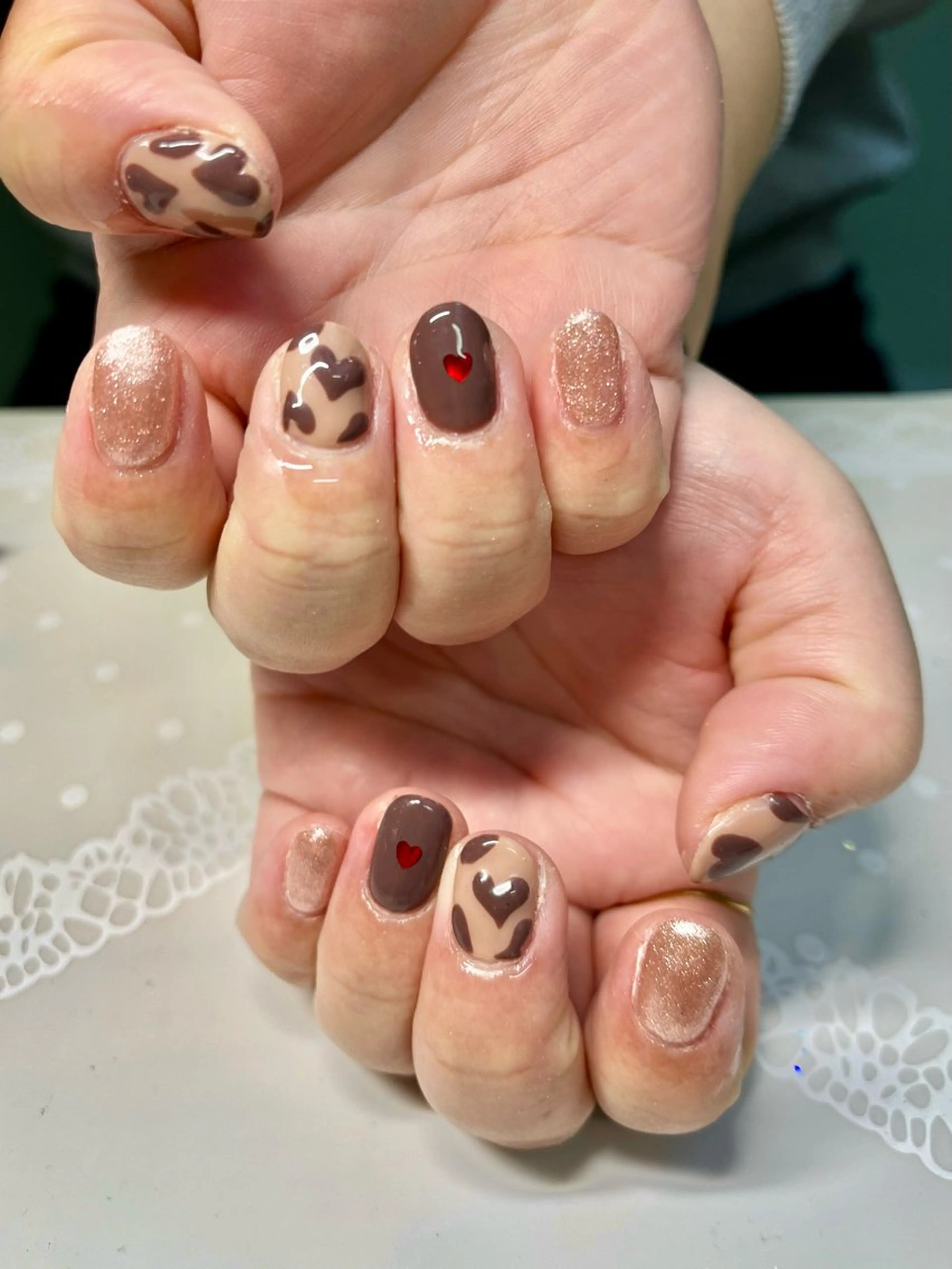 ネイル バレンタイン 新宿ネイルサロン ジェミディローサ所属・新宿ネイルサロン ジェミディローサのネイルデザイン