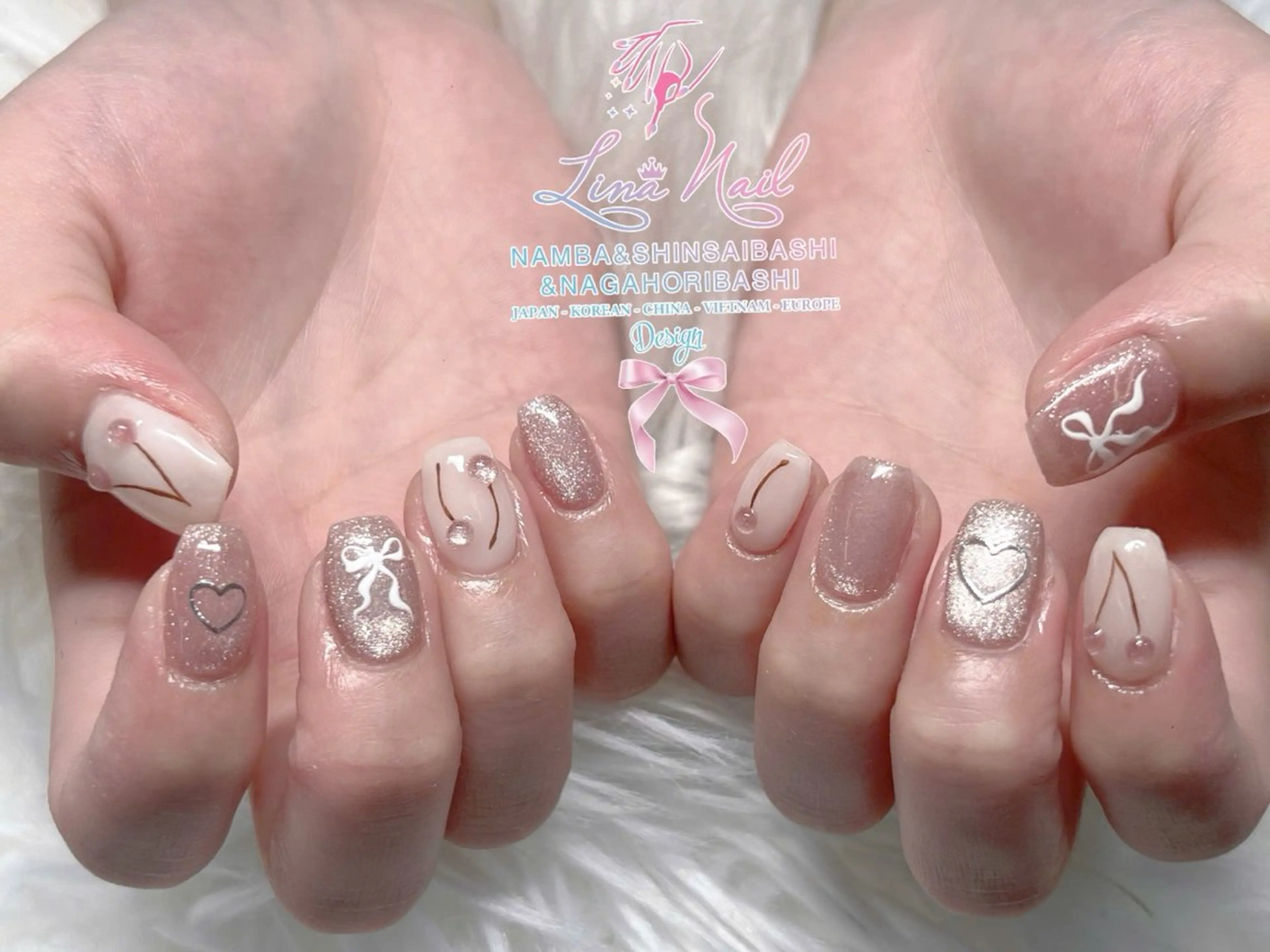 ネイル フットネイル ジェルネイル 持ち込み ネイルチップ ハンドネイル リナネイル 長堀橋店／東心斎橋店のネイルデザイン