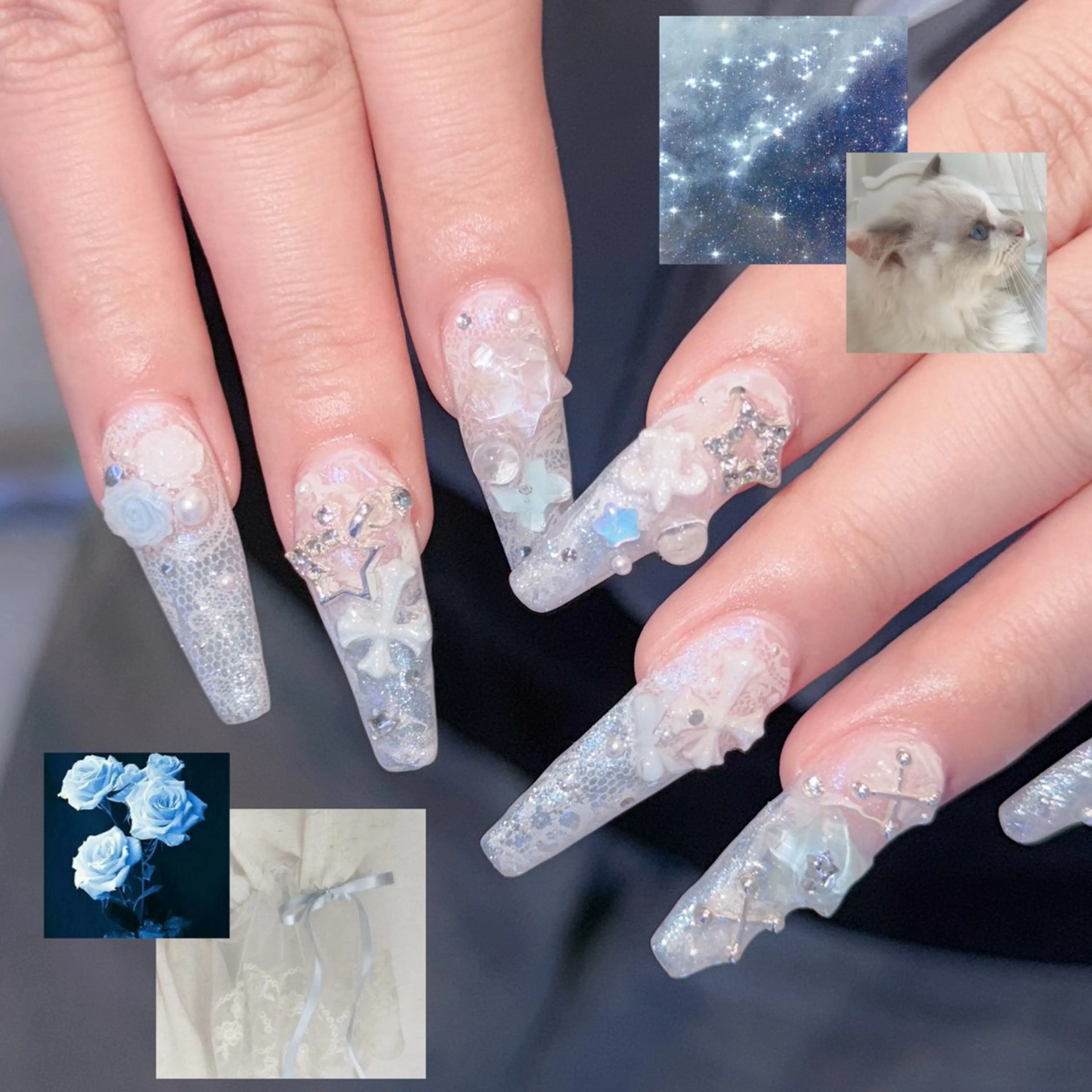 ネイル ハンドネイル Nail Share Salon Mariris所属・ユカ‎𖤐nail 堺筋本町/心斎橋のネイルデザイン