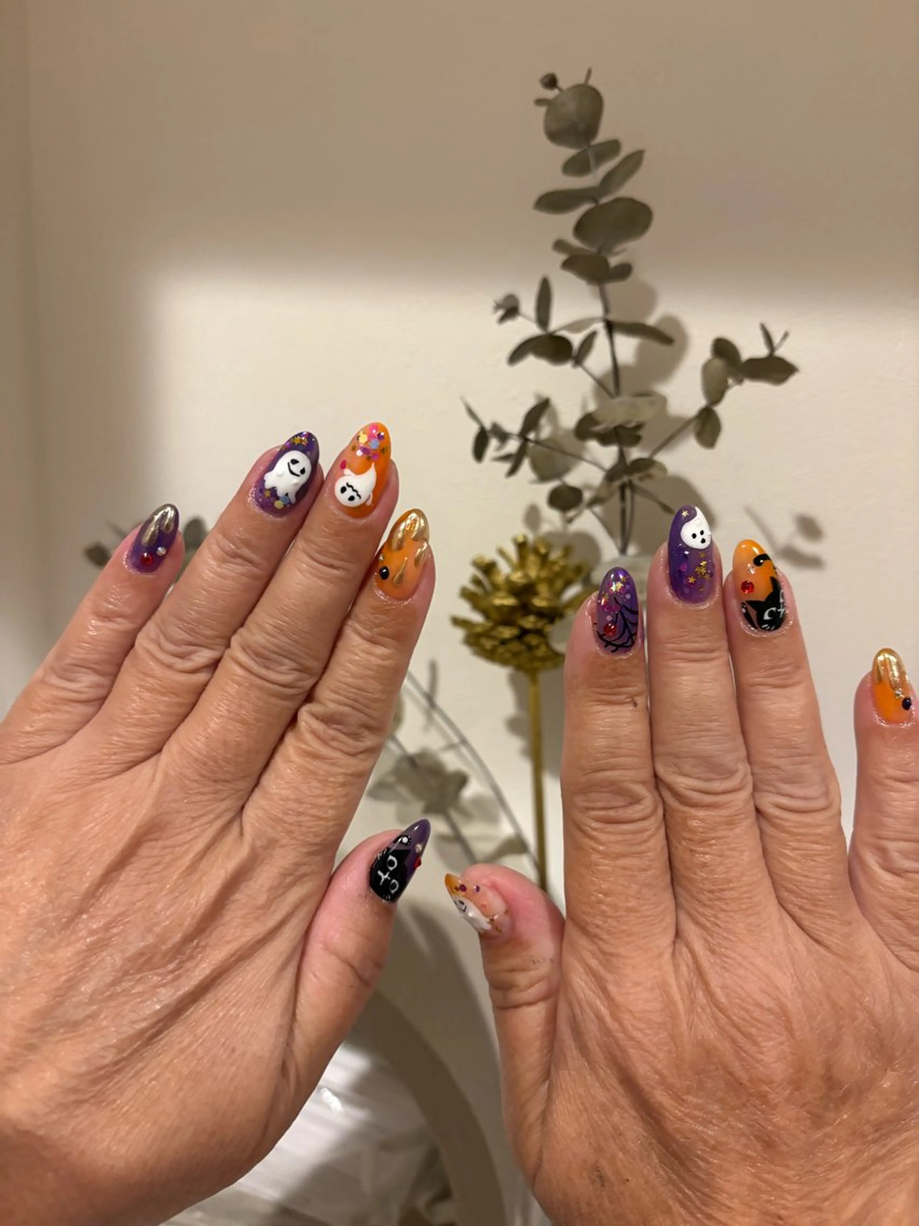 ネイル ハロウィン ハンドネイル nail ayacaのネイルデザイン