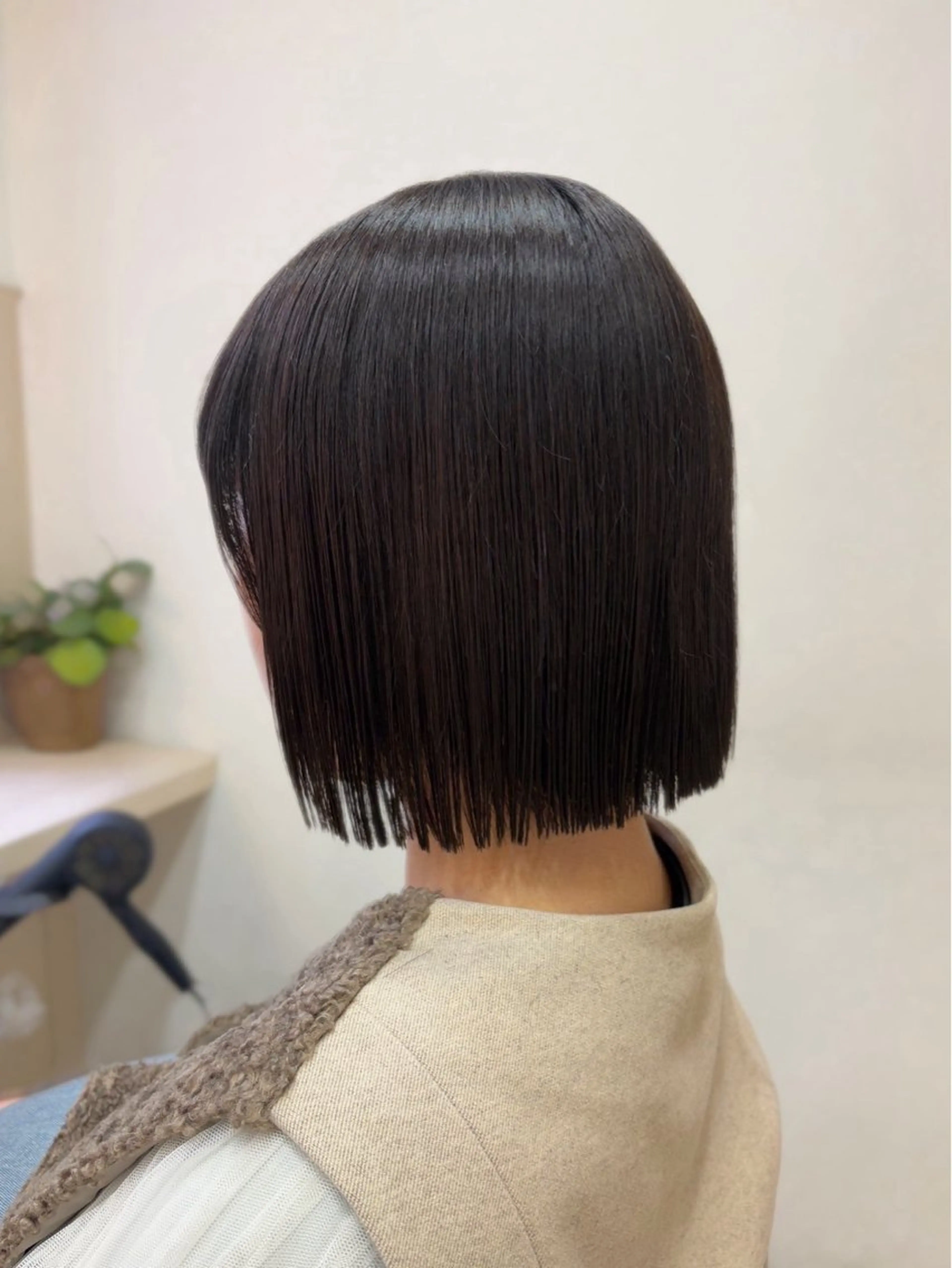 ミディアム トリートメント ボブ職人/ボブ縮毛 髪質改善のヘアスタイル