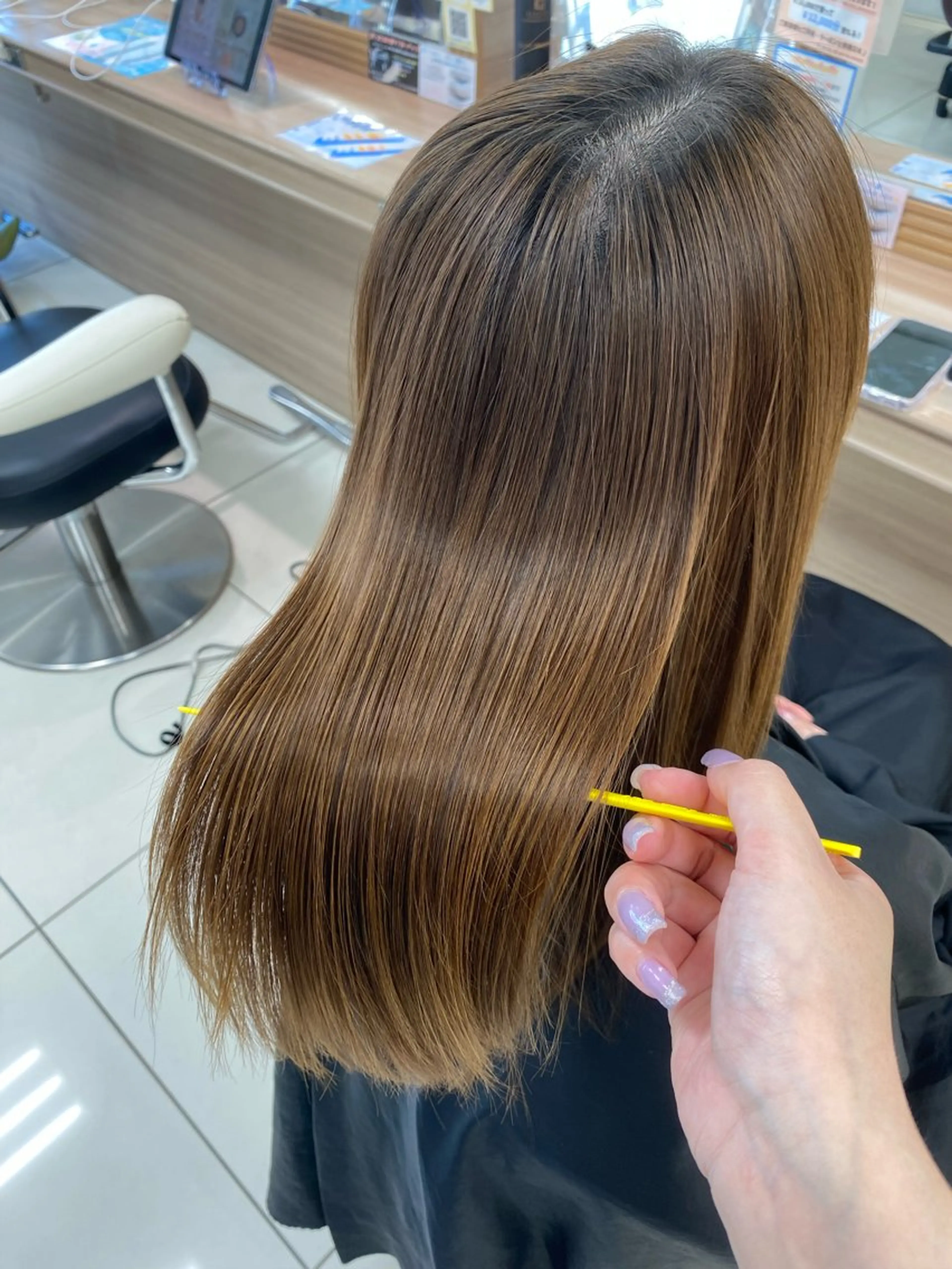 ロング パーマ 縮毛矯正 トリートメント SONOKA 🦋のヘアスタイル