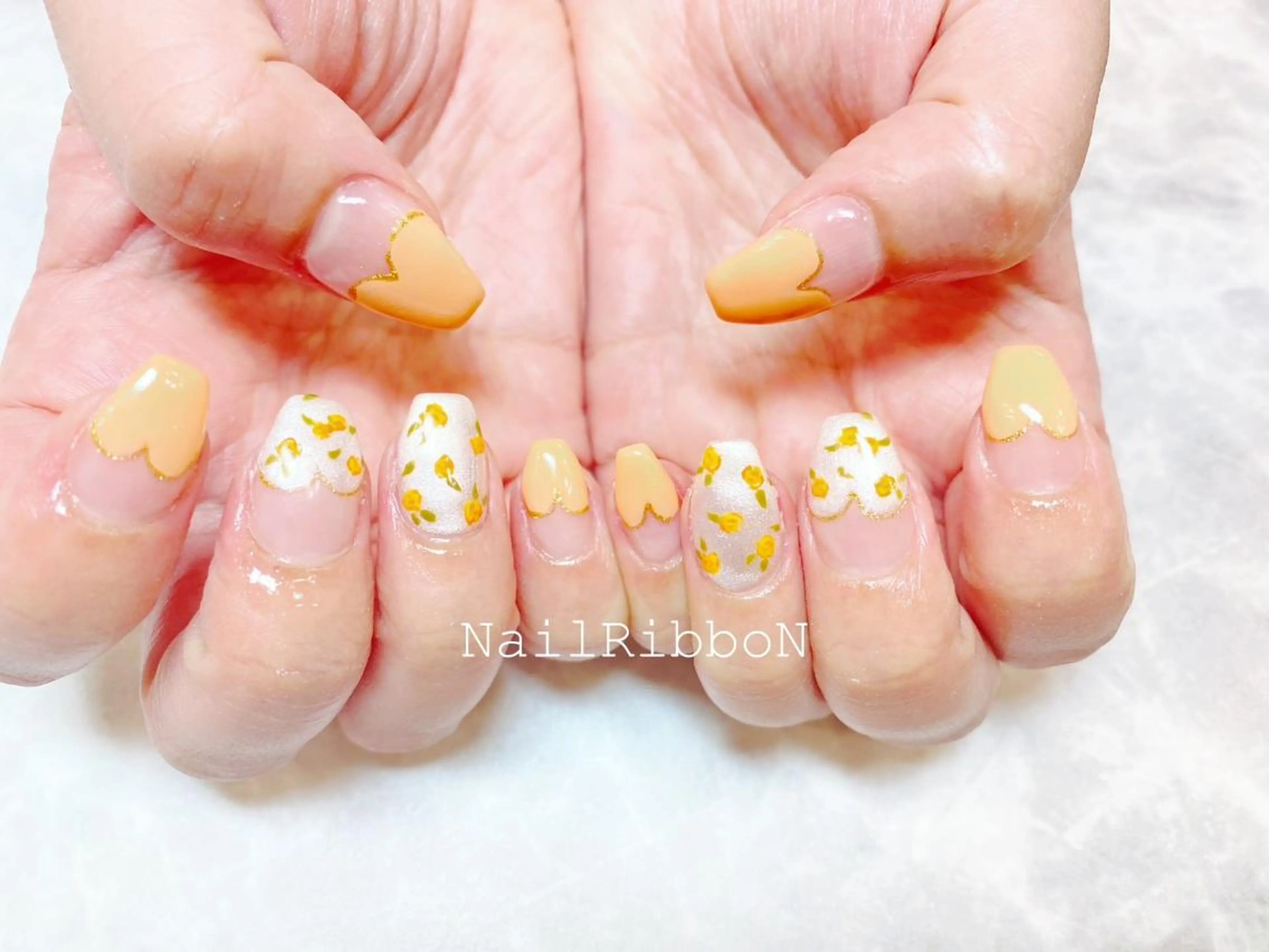 ネイル ネイルリボン 笠井のネイルデザイン