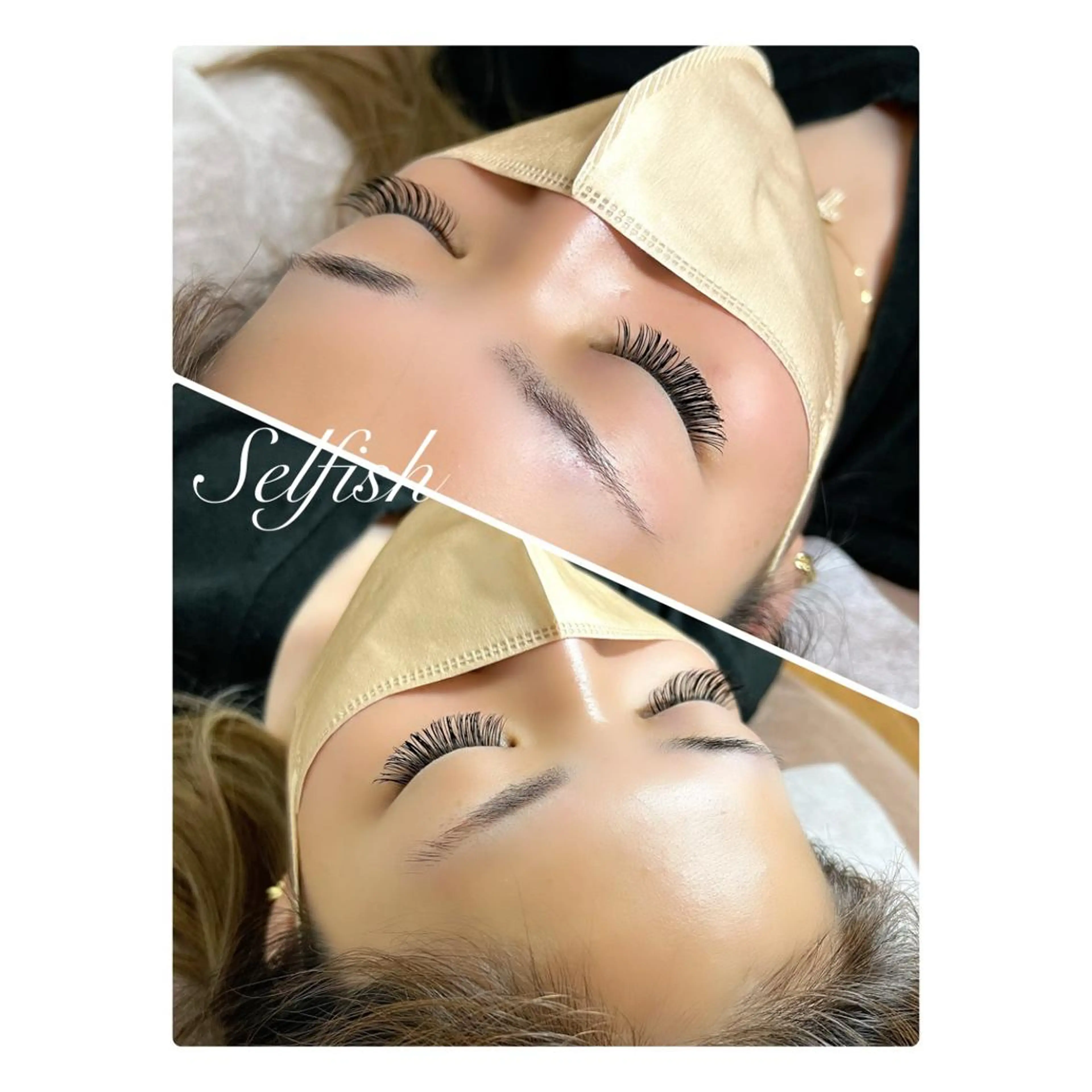 マツエク・マツパ 付け放題 フラットラッシュ マツエク eyelashsalonSelfish所属・. Selfishのマツエク・マツパデザイン