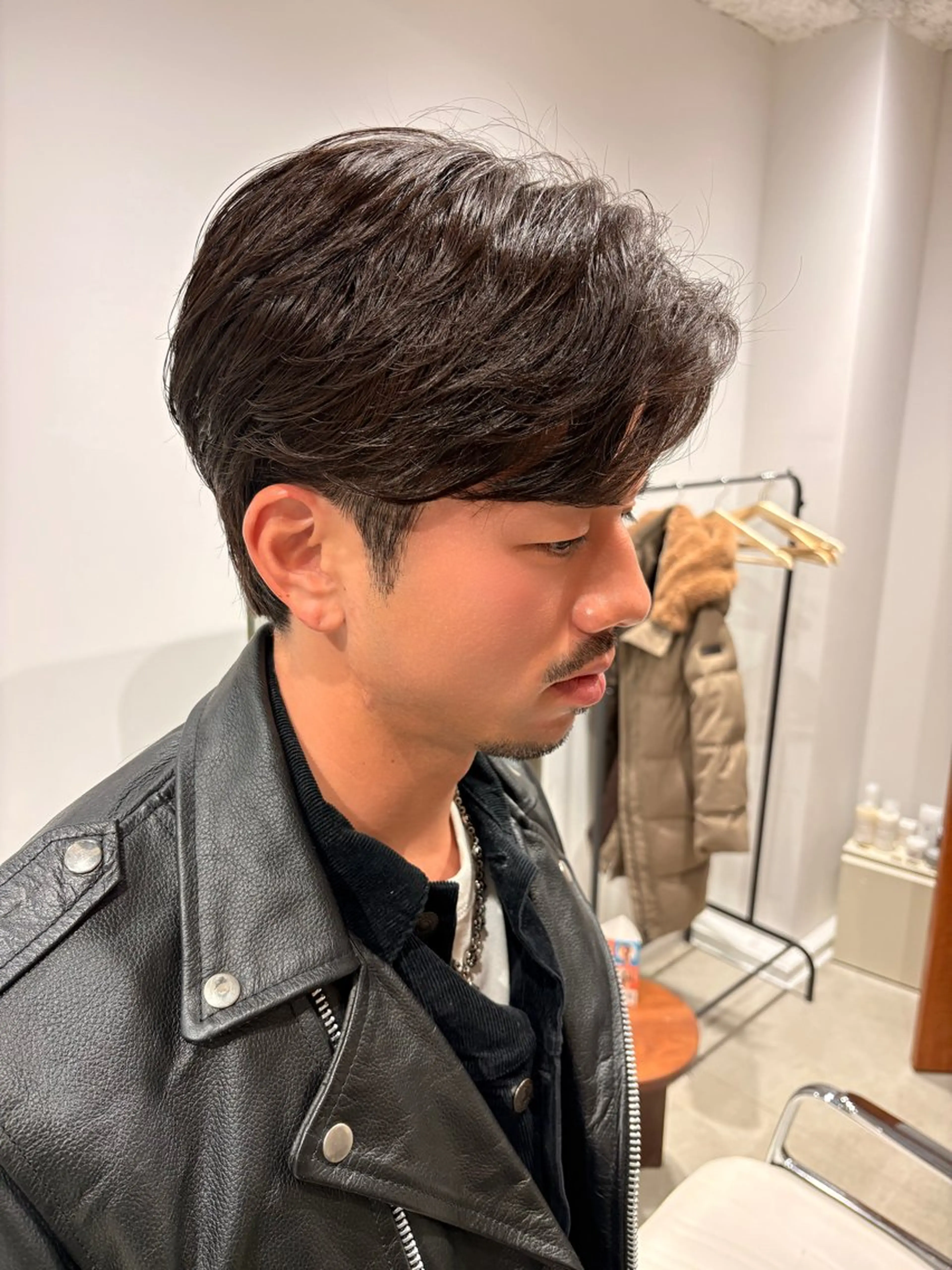 ミディアム パーマ メンズ カット パーマ Yin Yang 下北沢所属・エイヤ/メンズパーマ 🪮/カラー🌈のヘアスタイル