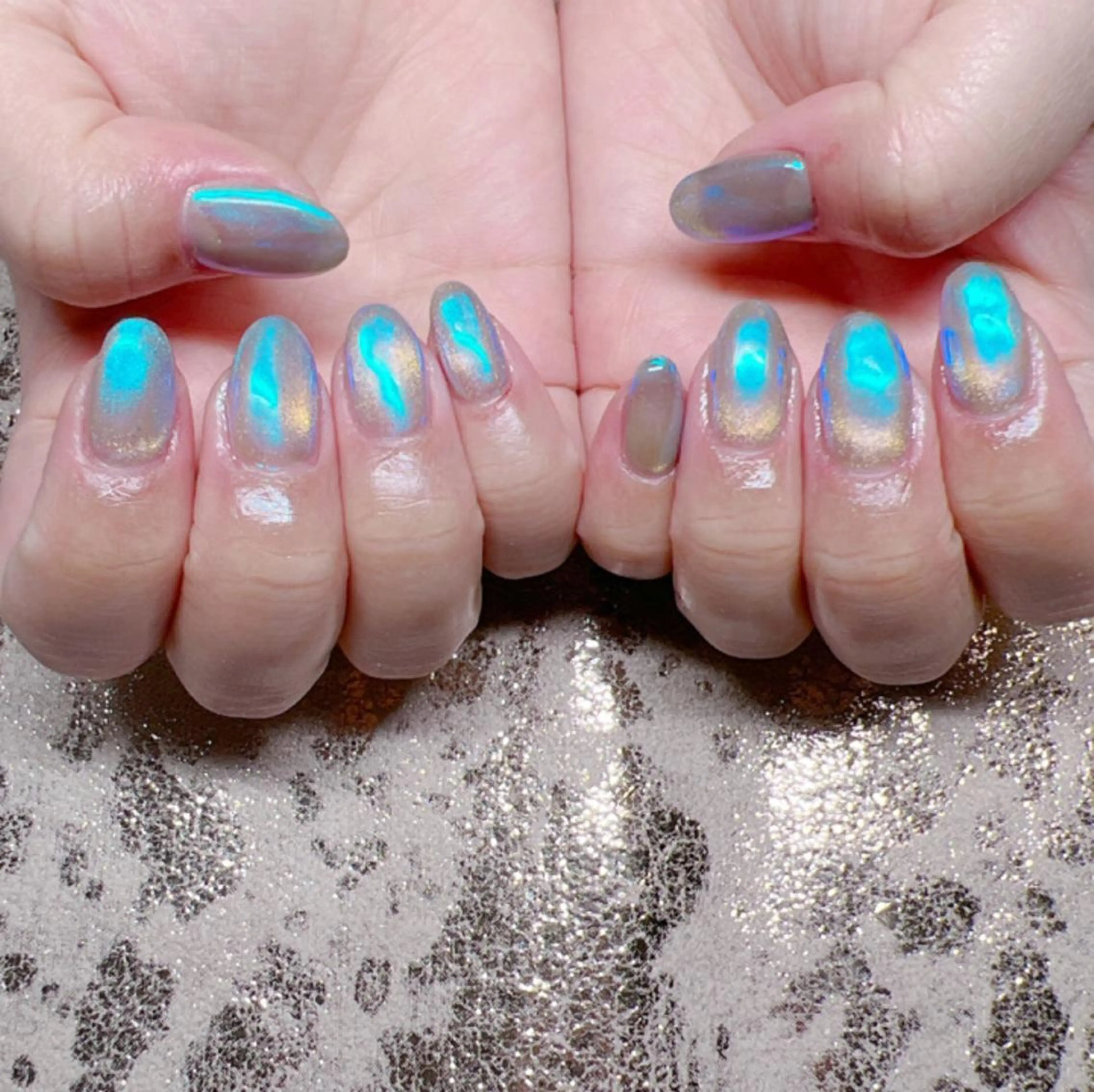 ネイル マグネットネイル ミラーネイル 個室ネイルサロンDolly Girl〜ドーリーガール〜所属・DollyGirl KYOKOのネイルデザイン