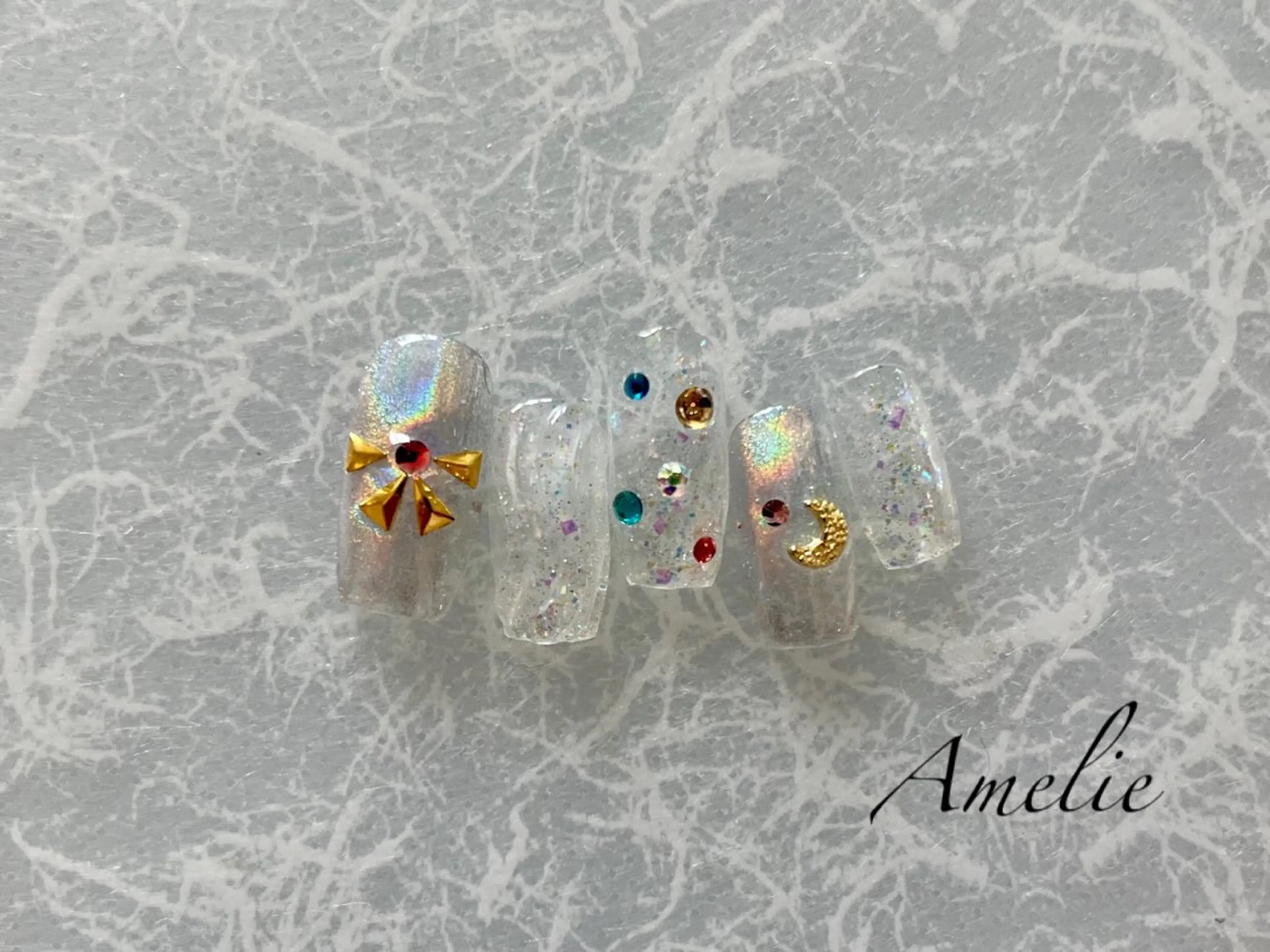 ネイル ハンドネイル いちじゅう あおいのネイルデザイン