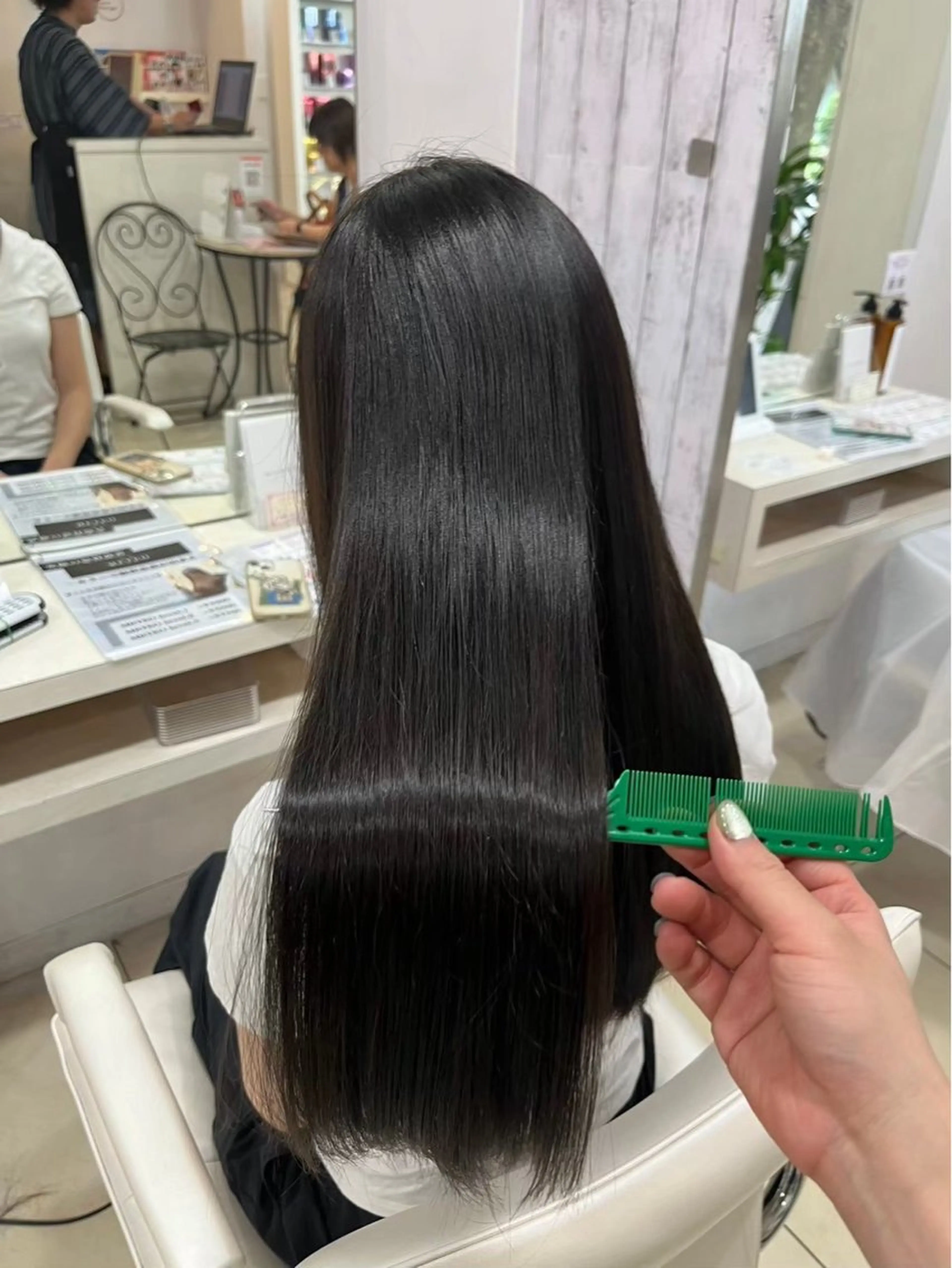 ロング カラー ヘアカラー トリートメント 髪質改善カラー🎗️ 滝沢純のヘアスタイル