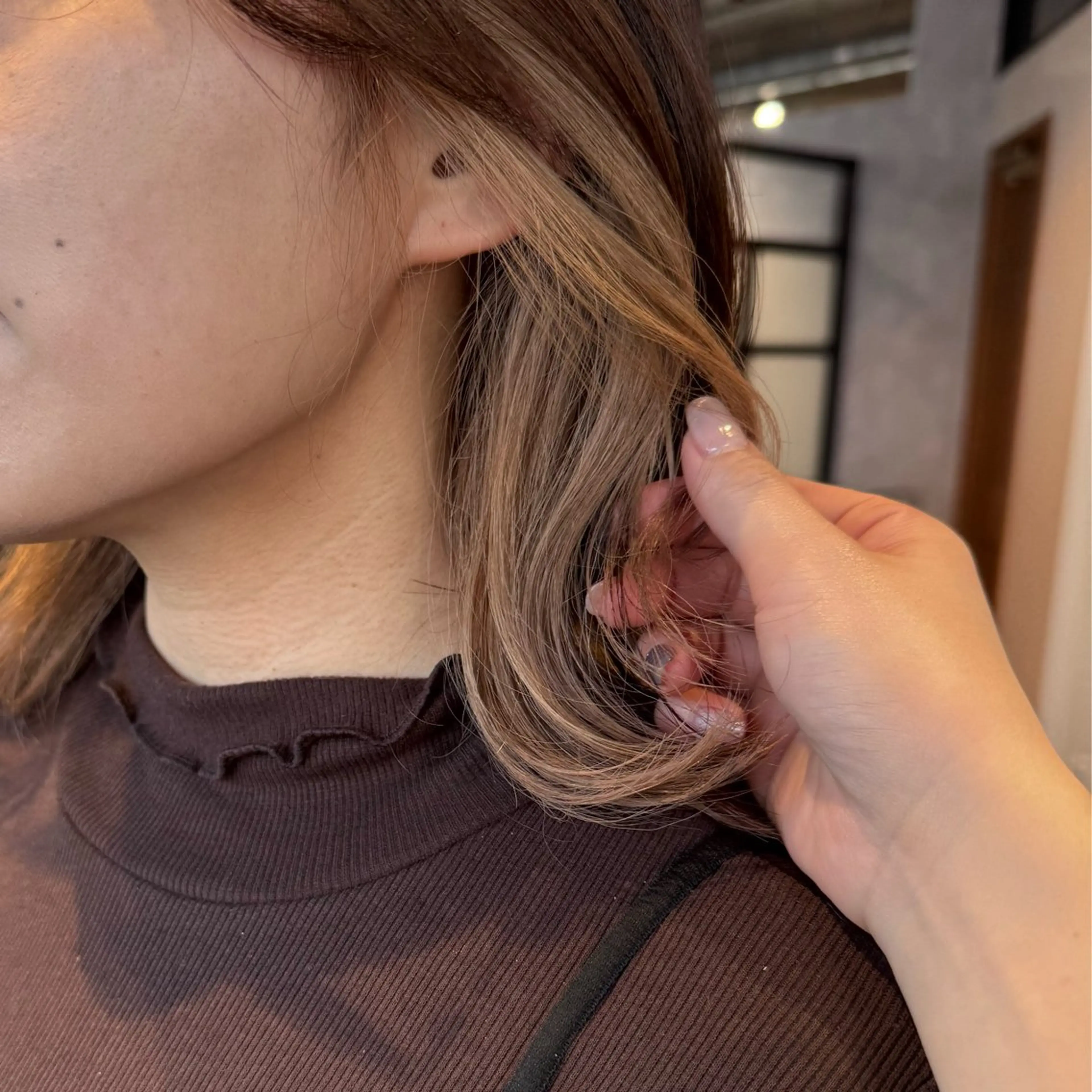 ミディアム カット ヘアカラー トリートメント sora/ 暖色カラー🌷のヘアスタイル