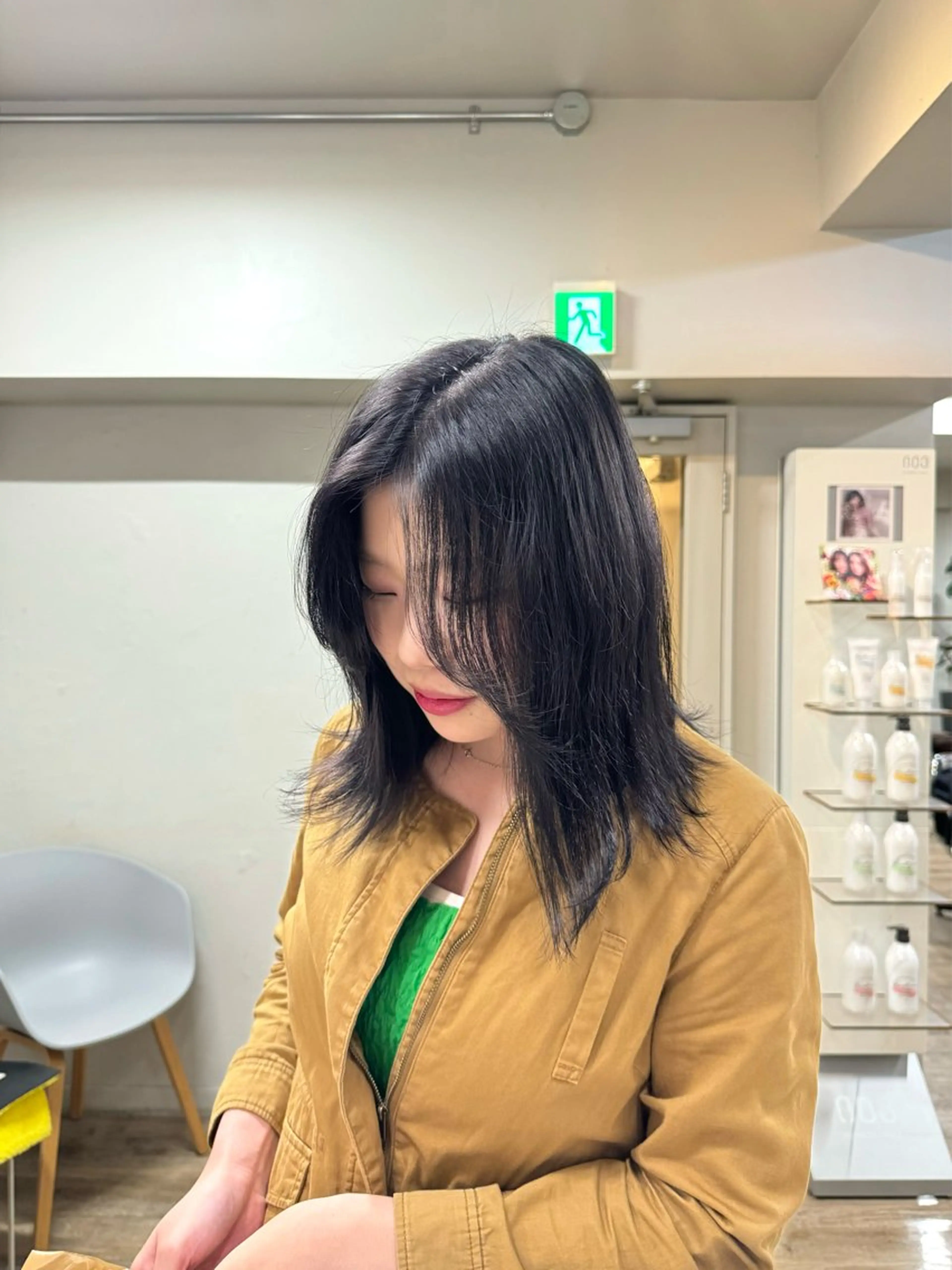 カラー 透明感カラー ヘアカラー トリートメント や ぎ /神戸美容室 /顔まわりレイヤーのヘアスタイル