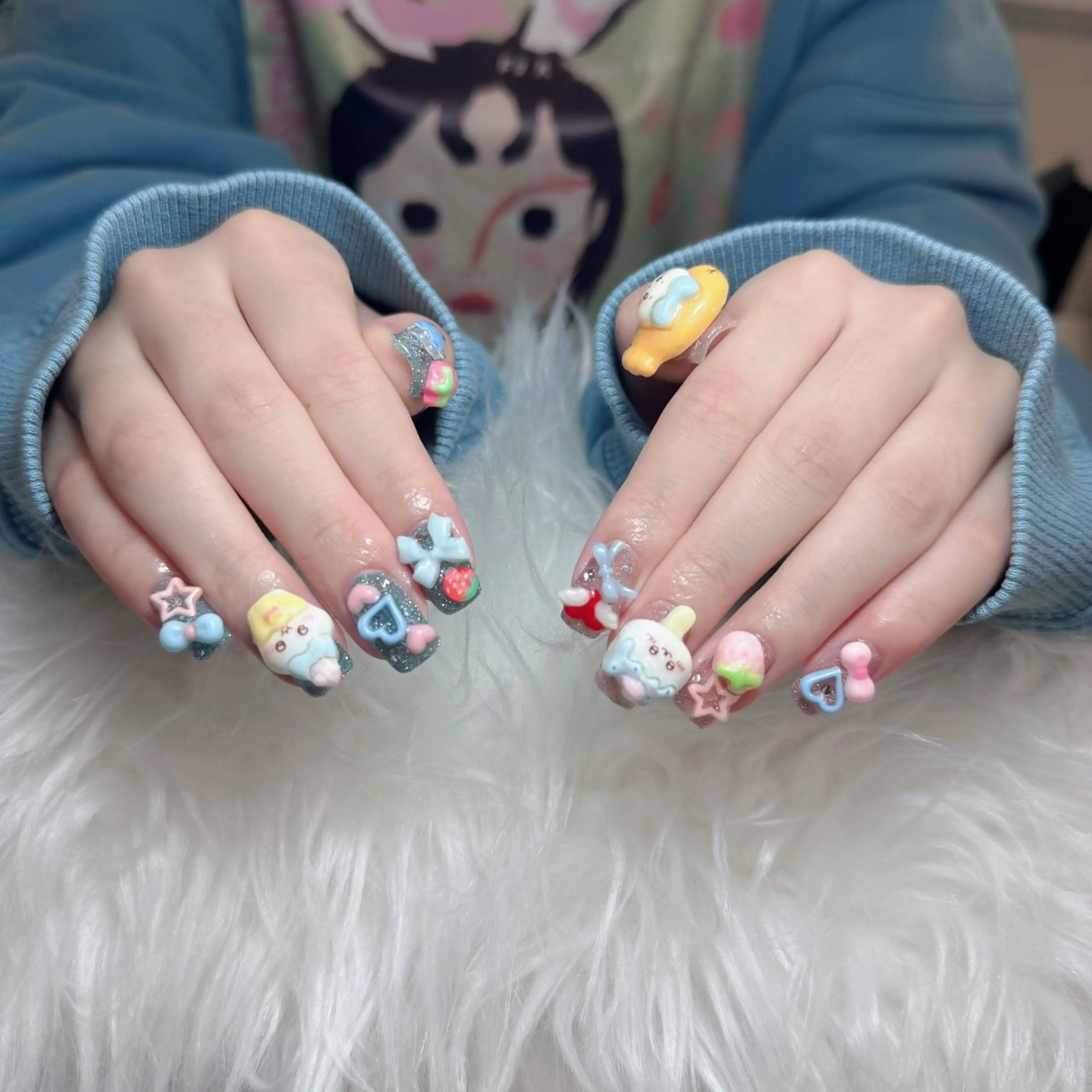 ネイル ジェルネイル 韓国ネイル マグネットネイル ネイルチップ 冬ネイル Lenie Nail Salonのネイルデザイン