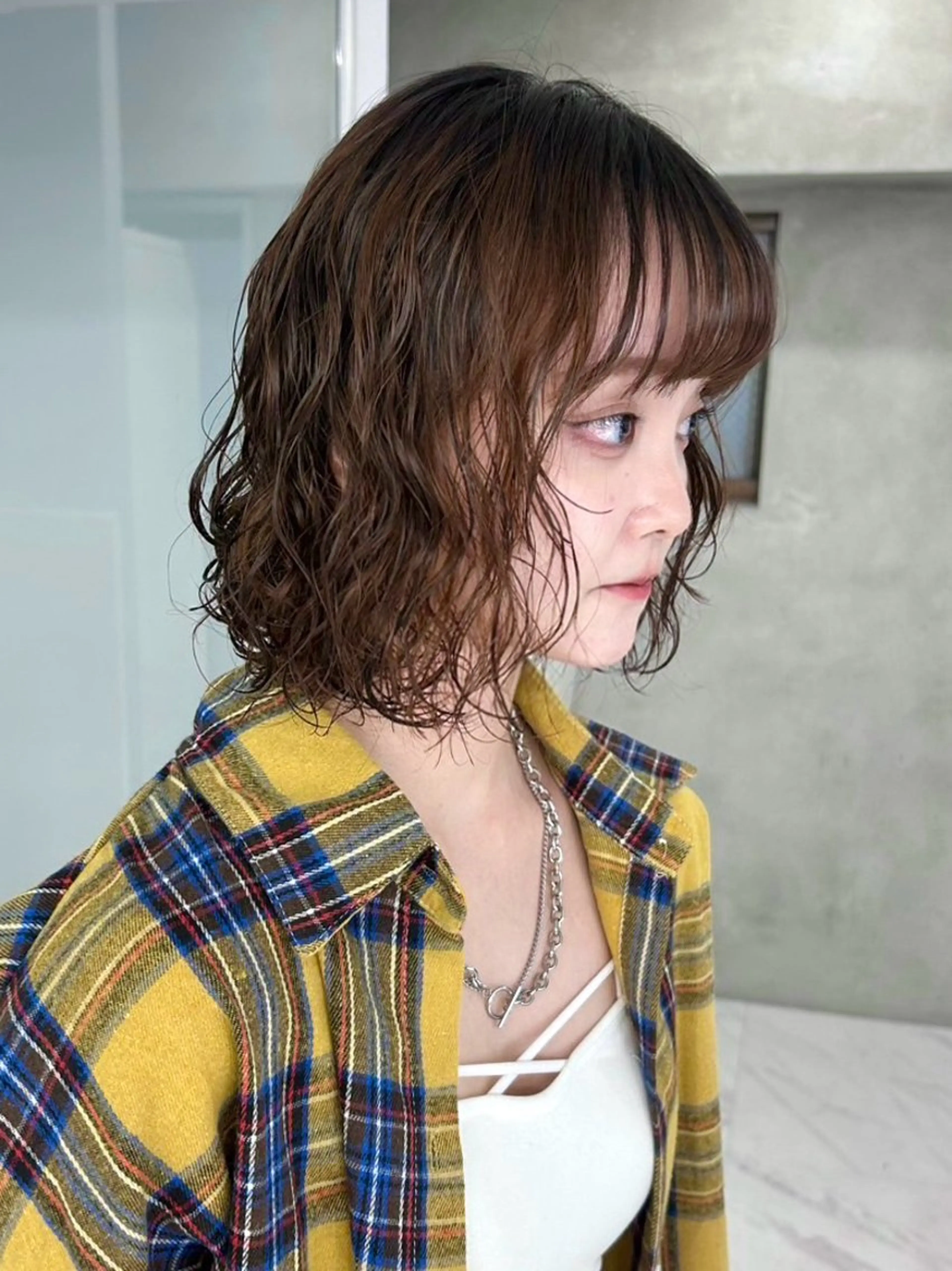 パーマ ボブ カット パーマ shizuna/天神 /メンズ/ボブのヘアスタイル