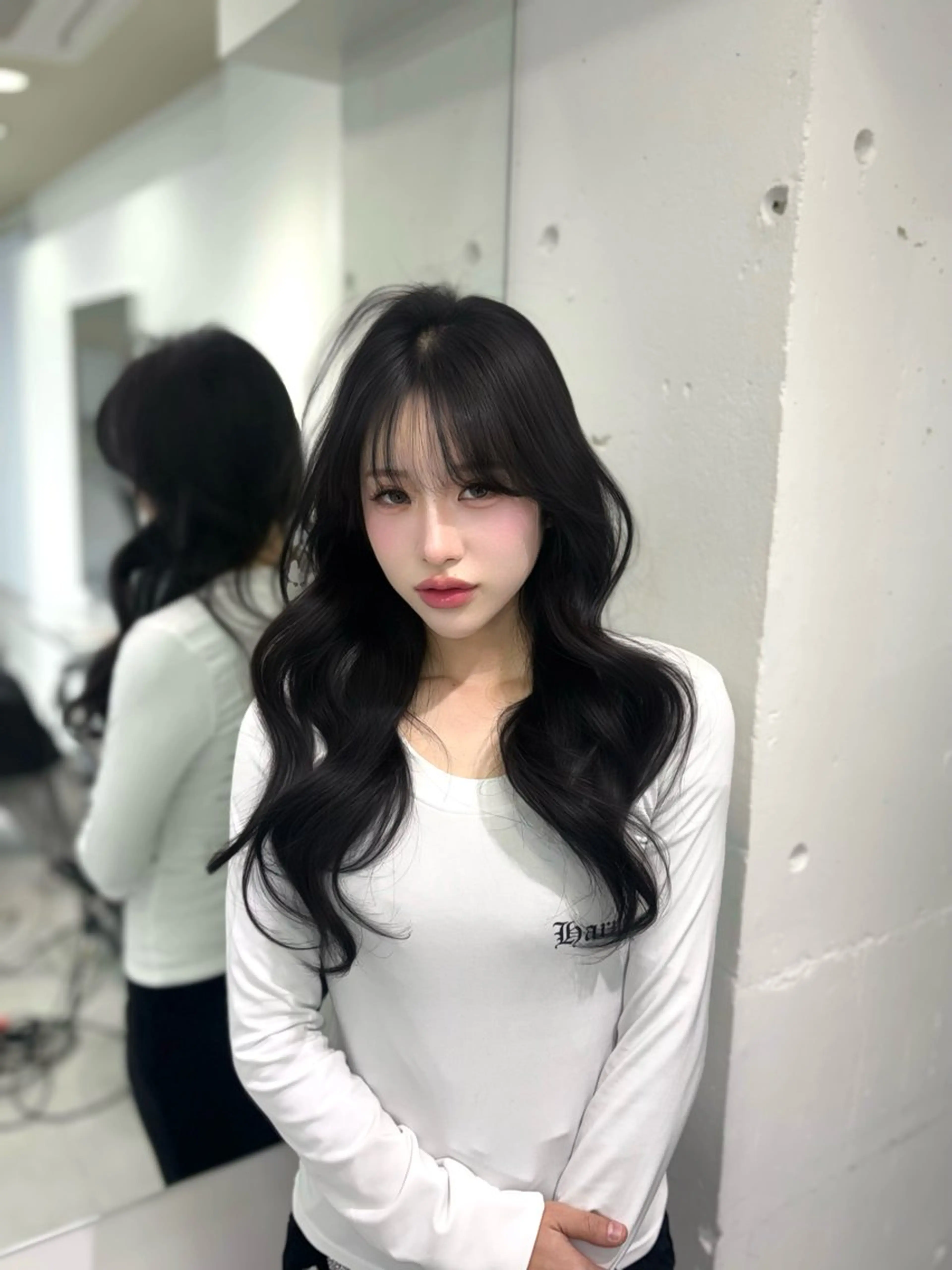 ロング ヘアカラー トリートメント ATRA所属・ワンホン級艶髪 🤍𝑀𝐼𝐻𝑂のヘアスタイル