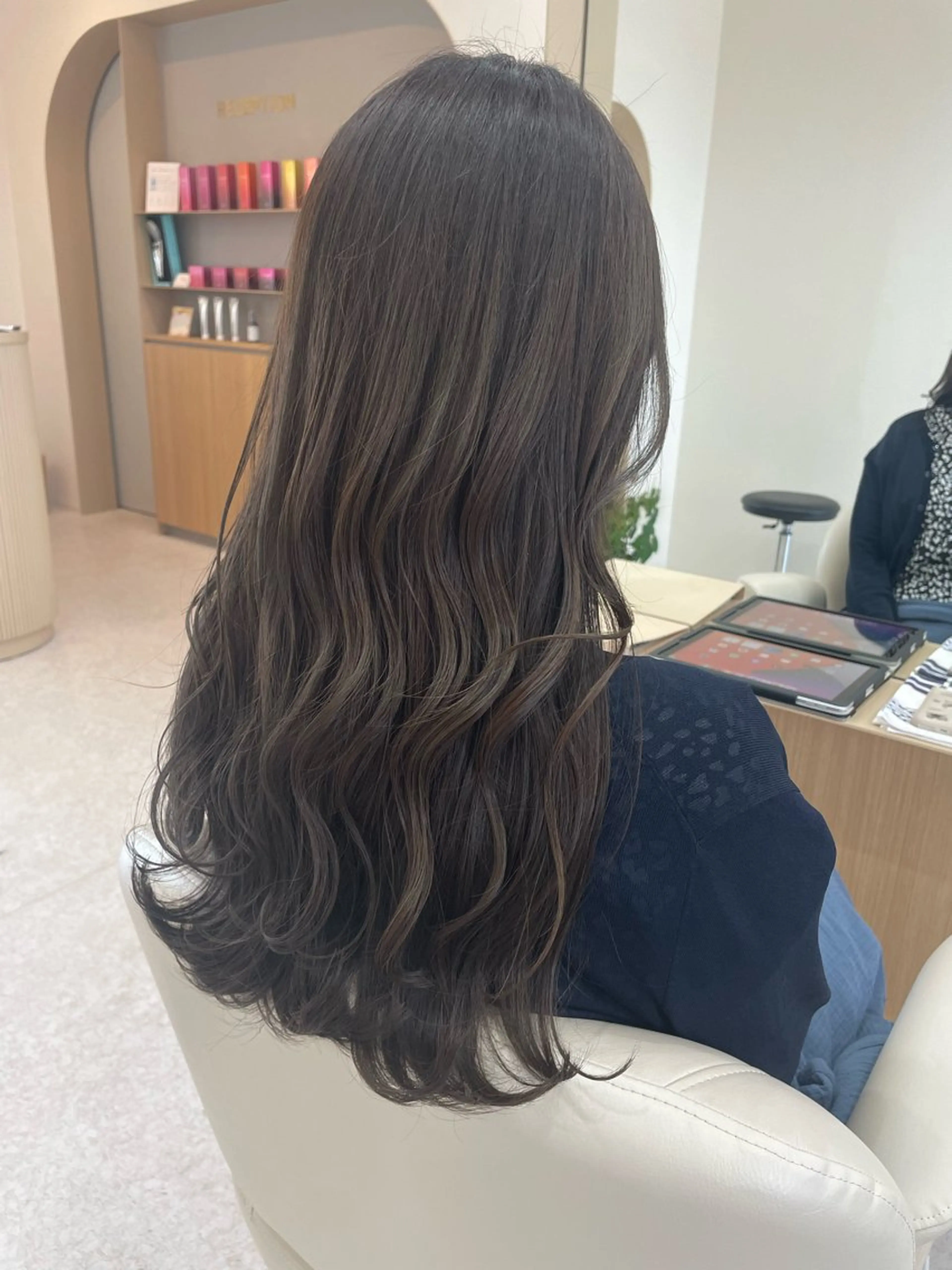 ロング カラー ヘアアレンジ ベージュカラー🧸/ 松崎/東区/田中理沙のヘアスタイル