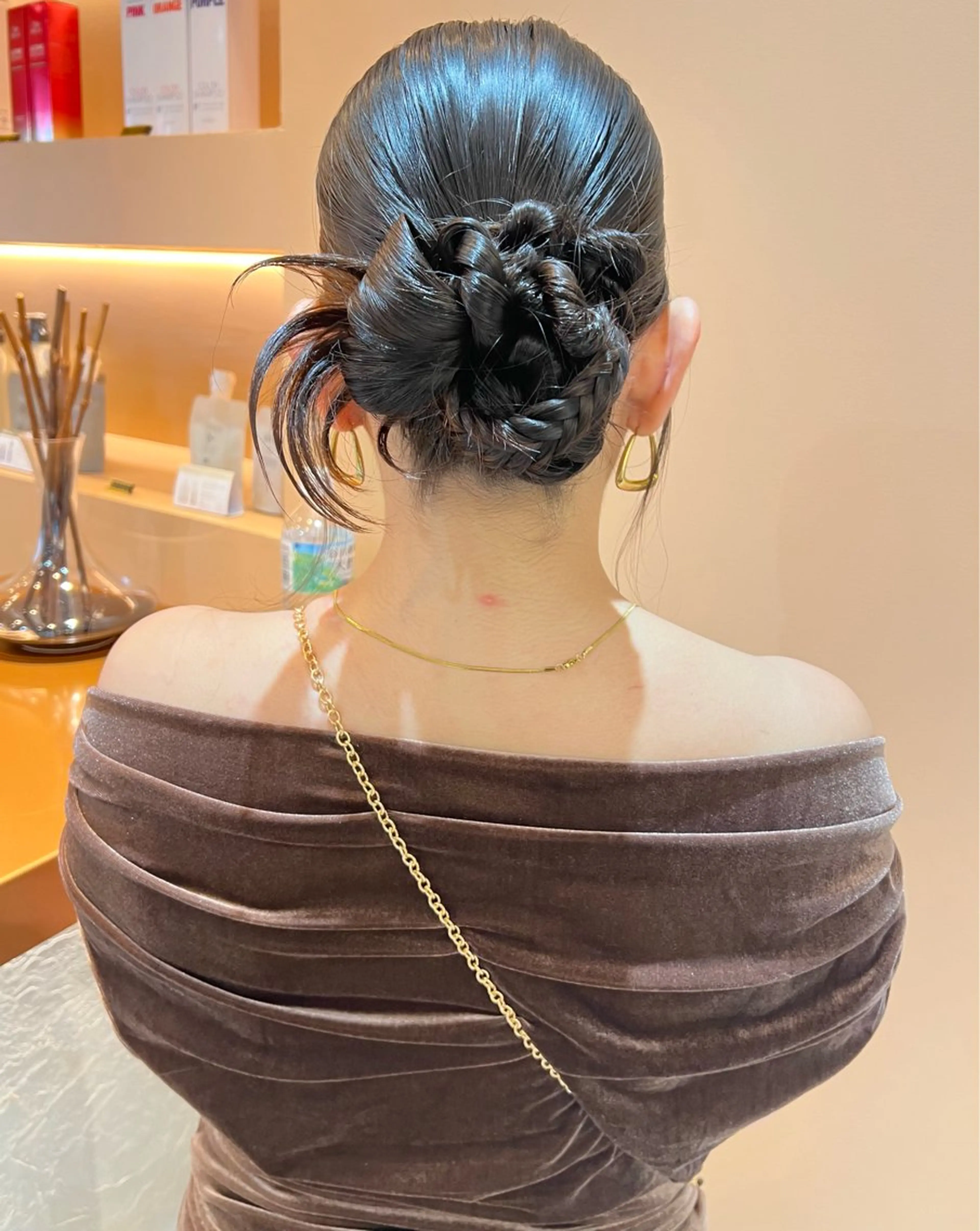 ロング カラー ヘアアレンジ ヘアセット ✨カチモリ✨レイヤー 韓国ヘア🇰🇷ゆいのヘアスタイル