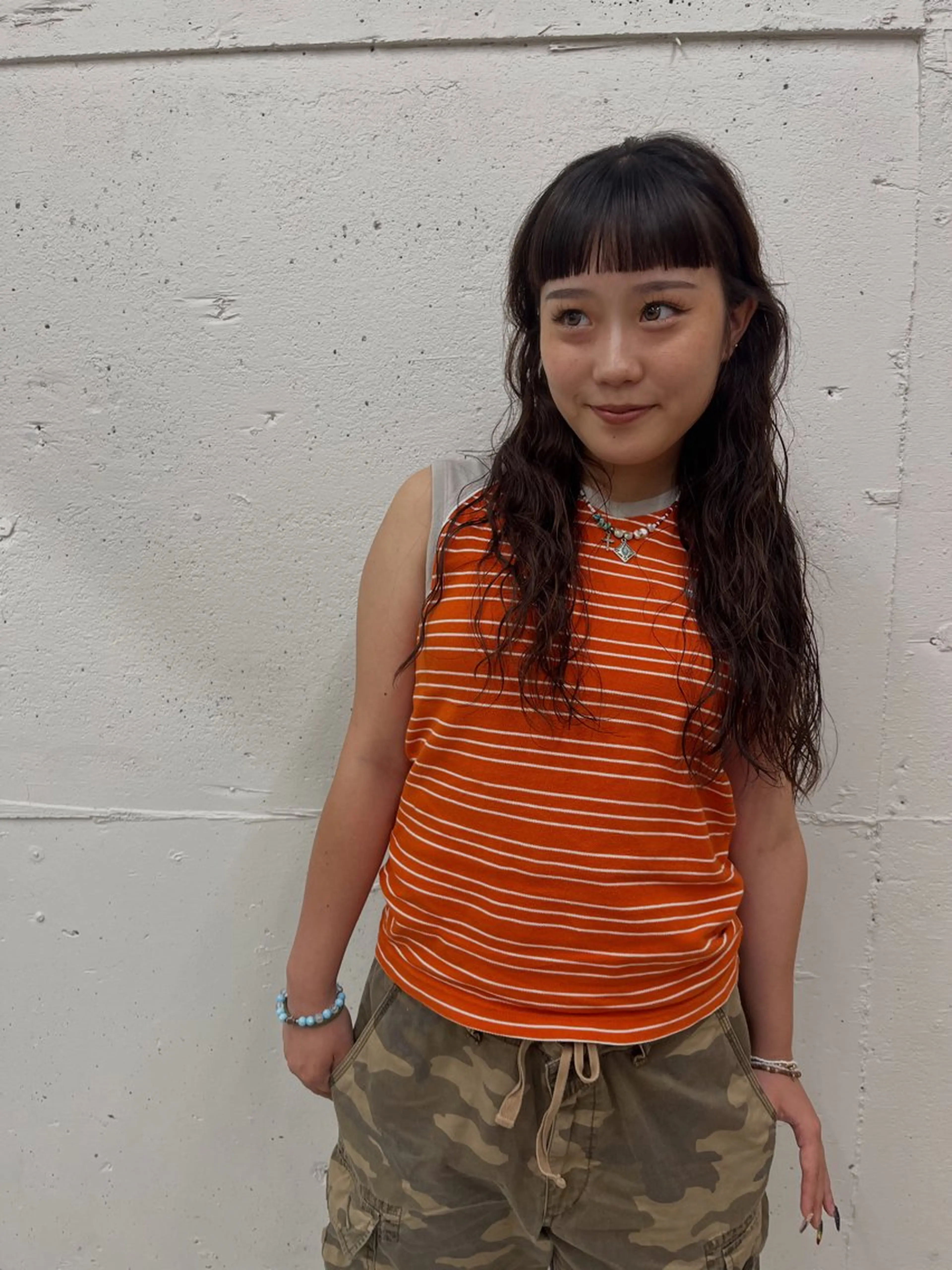 ロング パーマ hair make grace所属・綺音/ブリーチ /似合わせカットのヘアスタイル