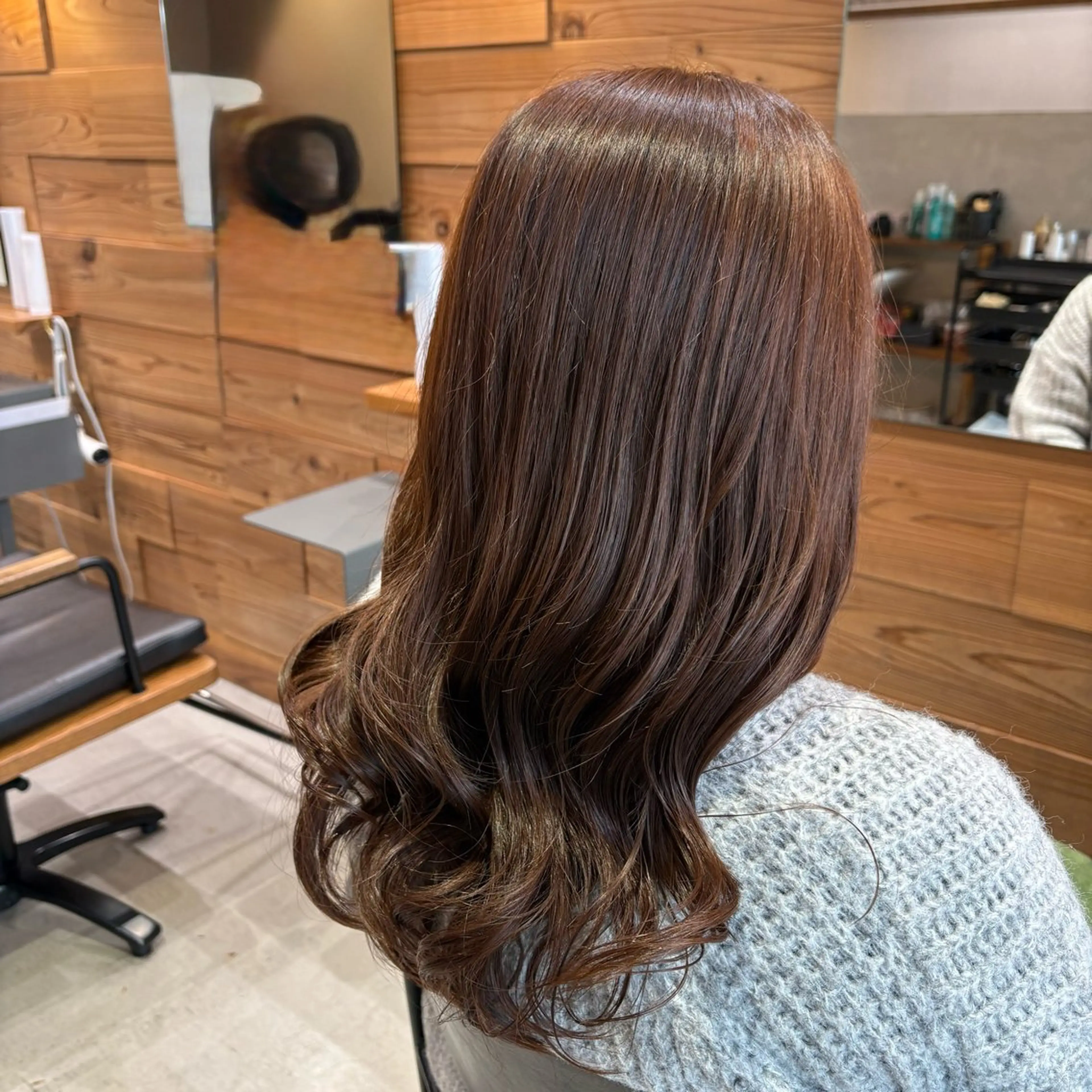 セミロング ヘアカラー 渡邉梨里/ Relico-nidのヘアスタイル