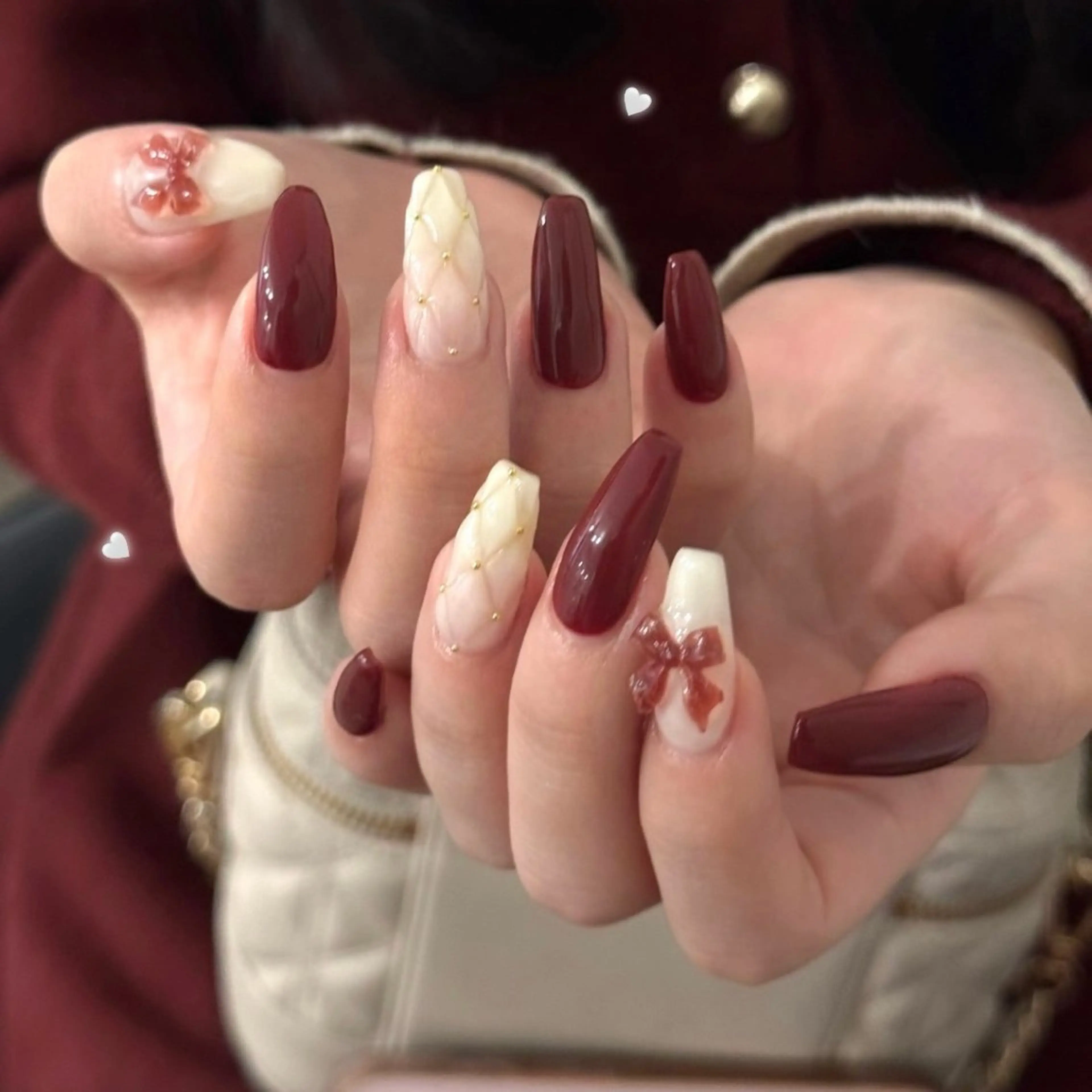 ネイル ボルドー Rich+nail🫧仙台🫧所属・Rich+nail 🫧仙台🫧のネイルデザイン