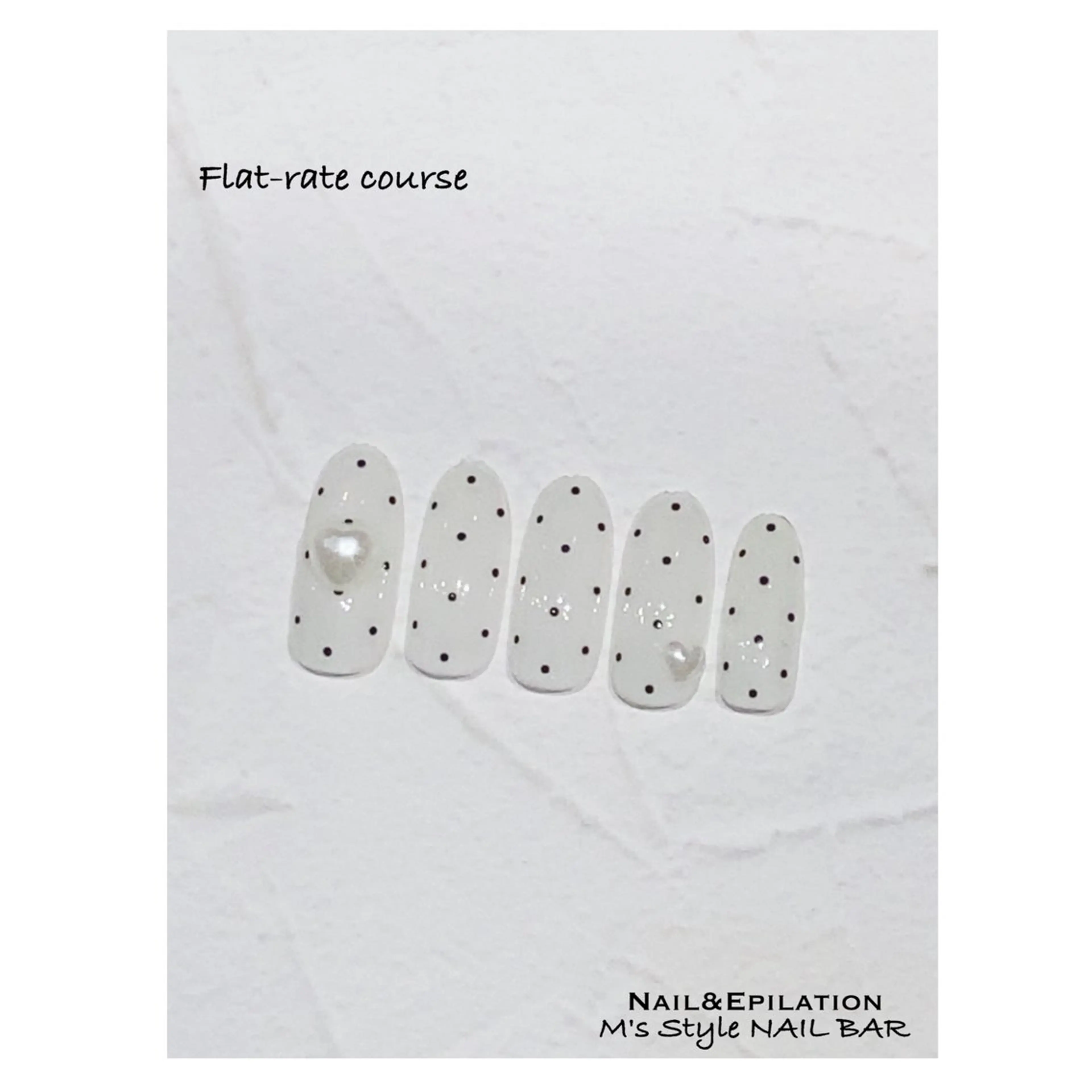 ネイル 成人式 ドット フットネイル フレンチネイル ジェルネイル ハンドネイル M's Style NAIL BARのエステ・リラクイメージ