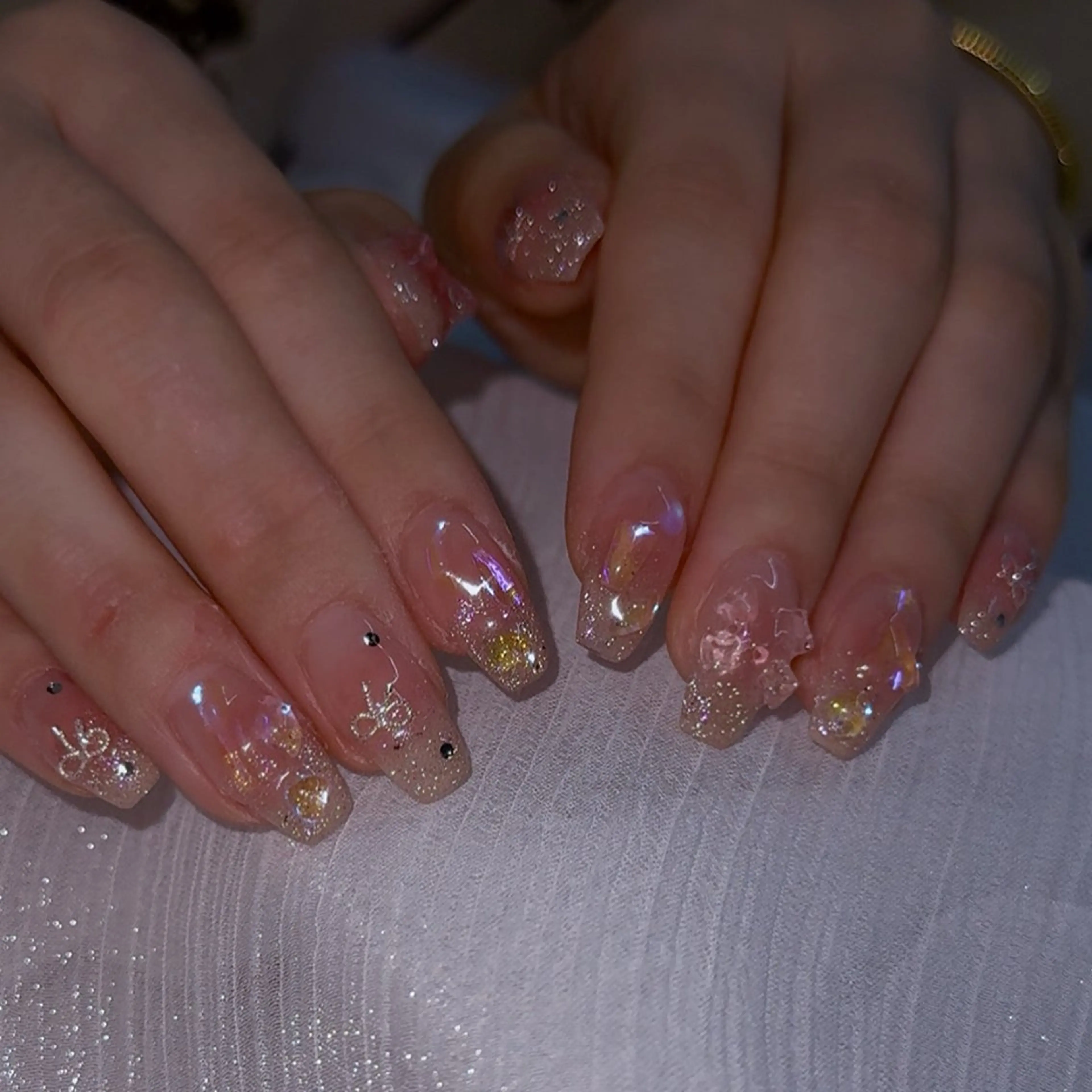 ネイル フレンチネイル 韓国ネイル マグネットネイル メンズネイル ニュアンスネイル ハンドネイル GRANDE大須 Cecil💜のネイルデザイン