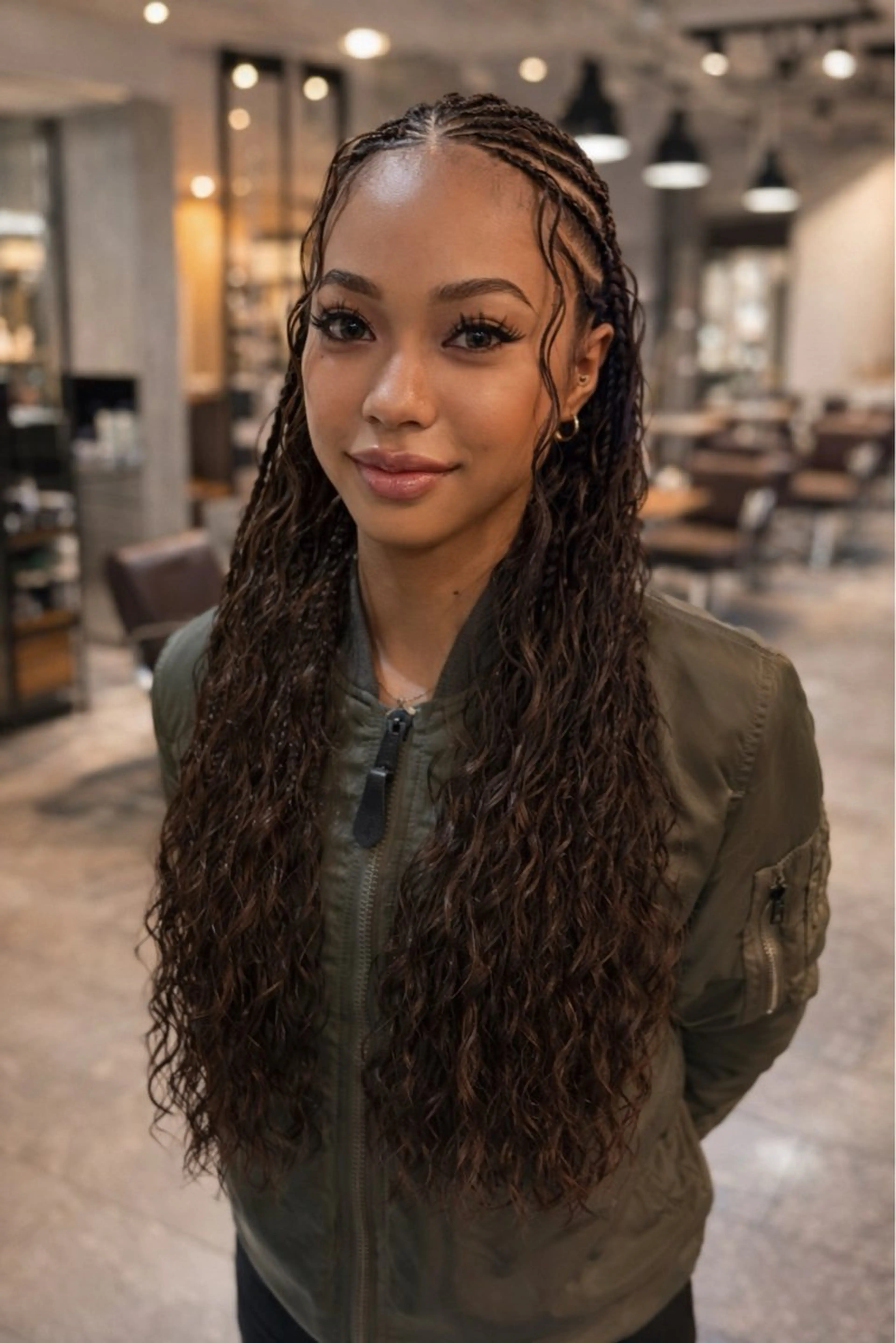 エクステ ヘアセット BRAIDS💎愛子 大人ハイライト💎のヘアスタイル