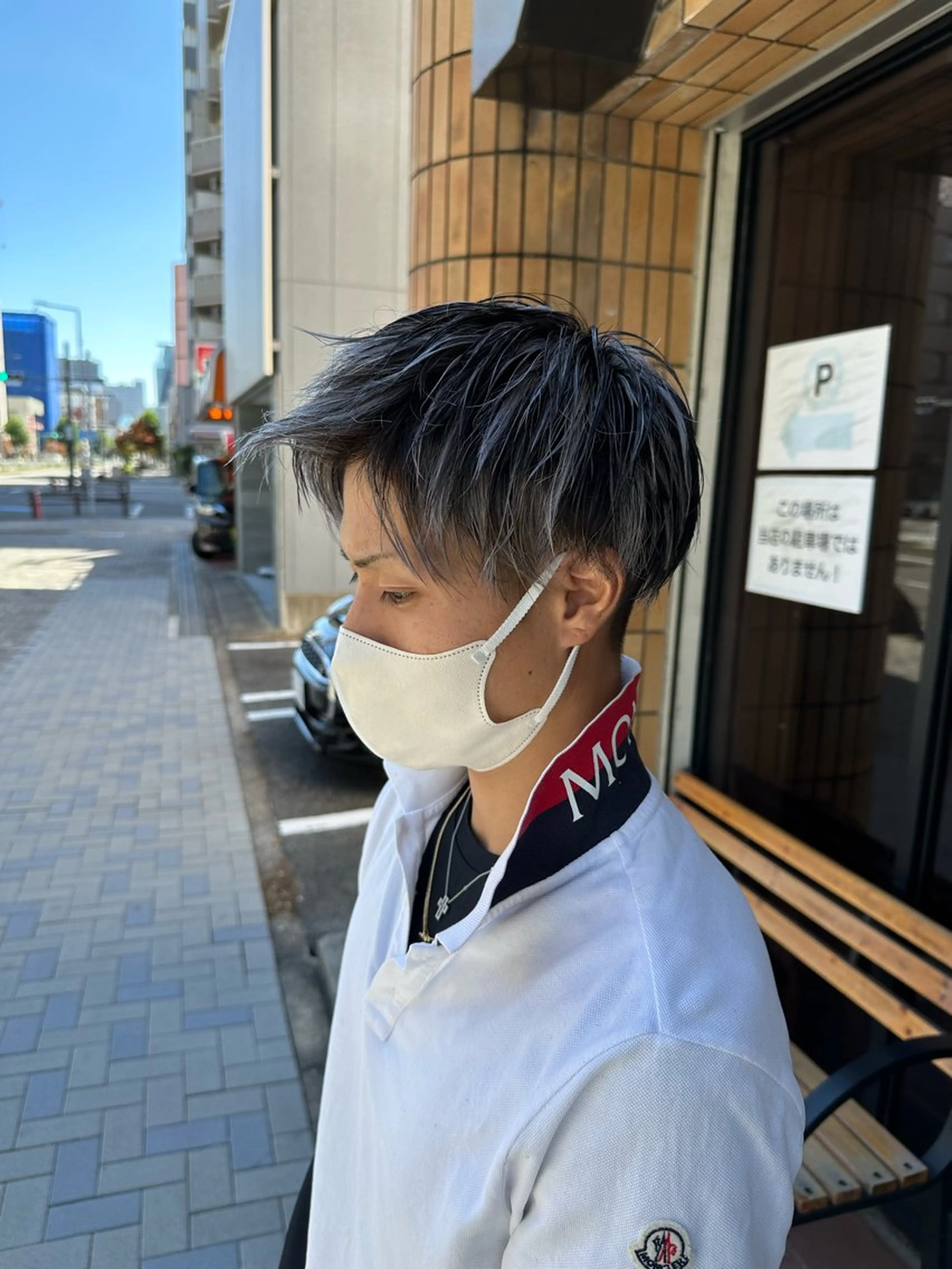 メンズ限定✨カット&ハイライトカラー(メッシュ)🌈セットに立体感を👨🏻‍🦱の写真