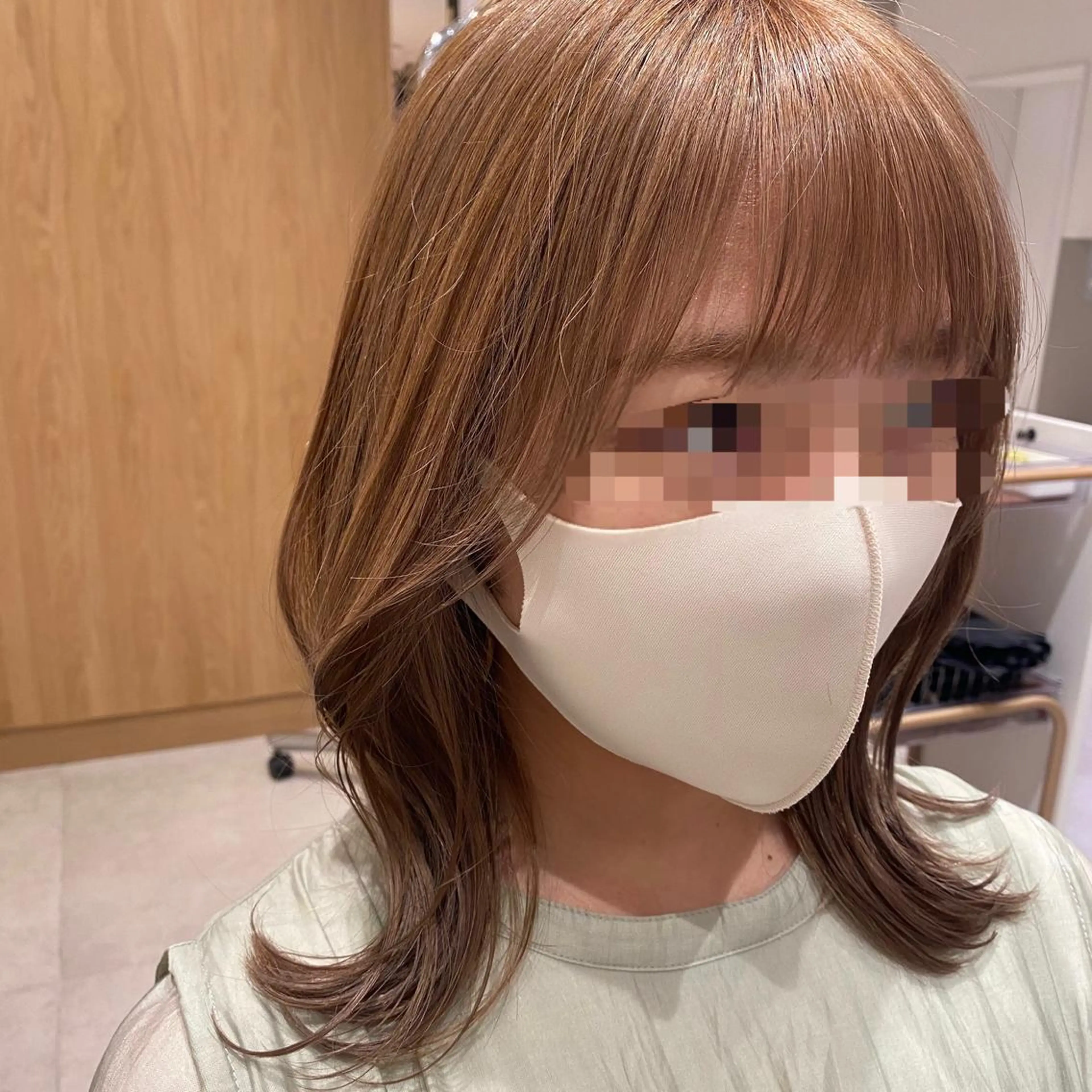 ミディアム カラー 小野寺瑞希 /最小顔カットのヘアスタイル