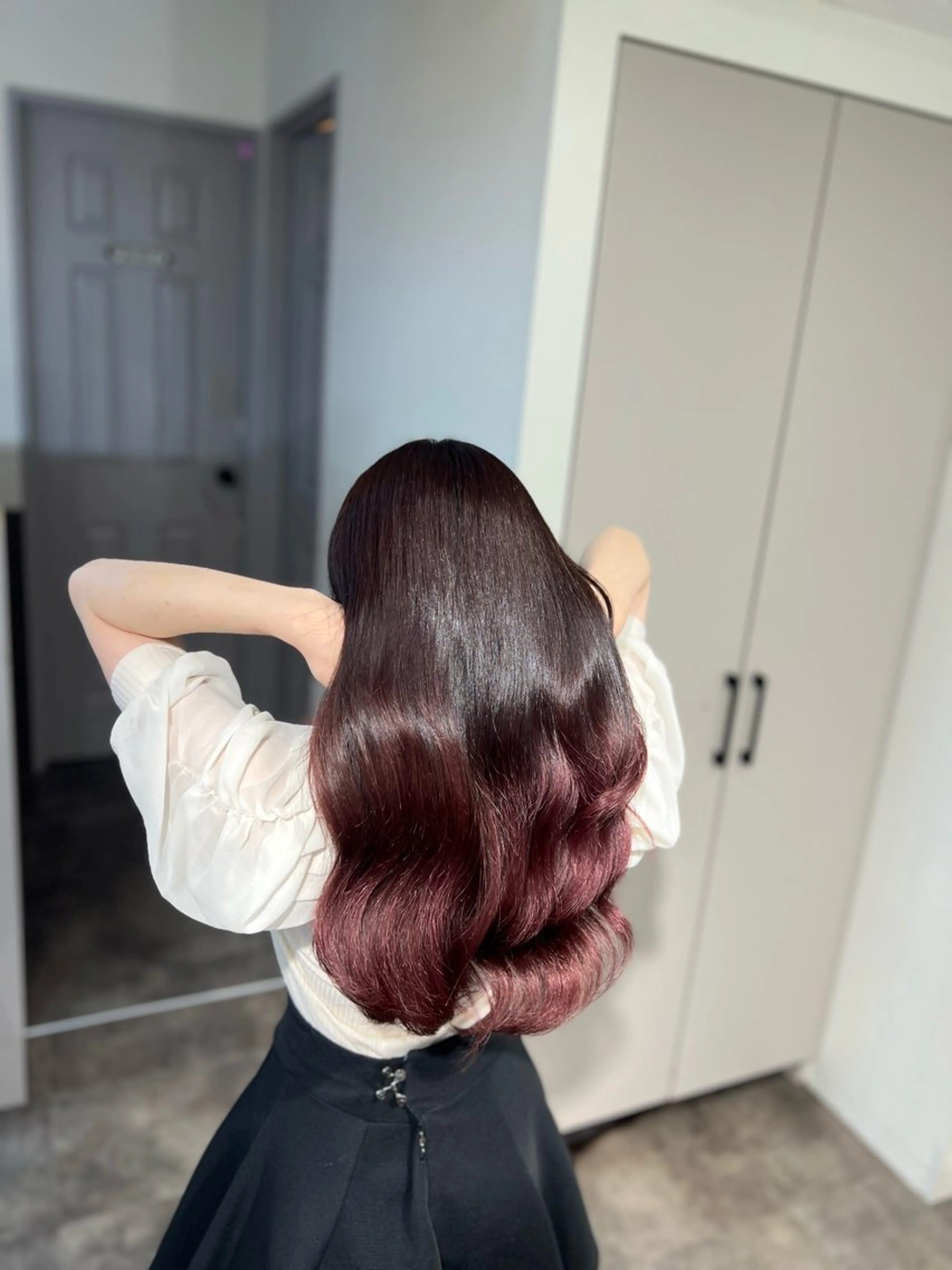 【カラーも艶々に💘】ワンカラー＆4STEP トリートメント🫧カラーのダメージをケアして艶々に仕上げます🫶🏻の写真