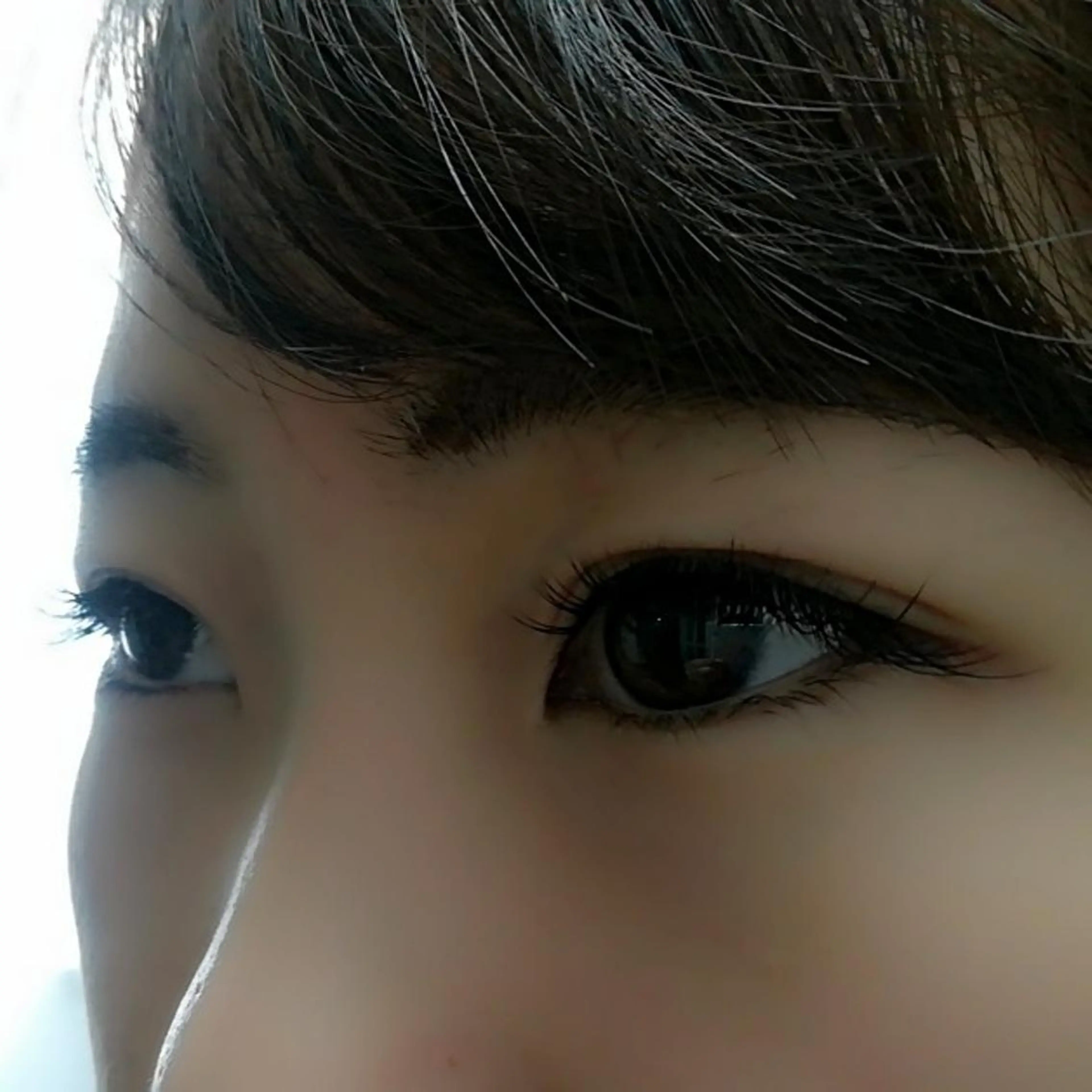 マツエク・マツパ 付け放題 フラットラッシュ 目尻長め ナチュラル セーブル 吉岡 ゆうなのマツエク・マツパデザイン