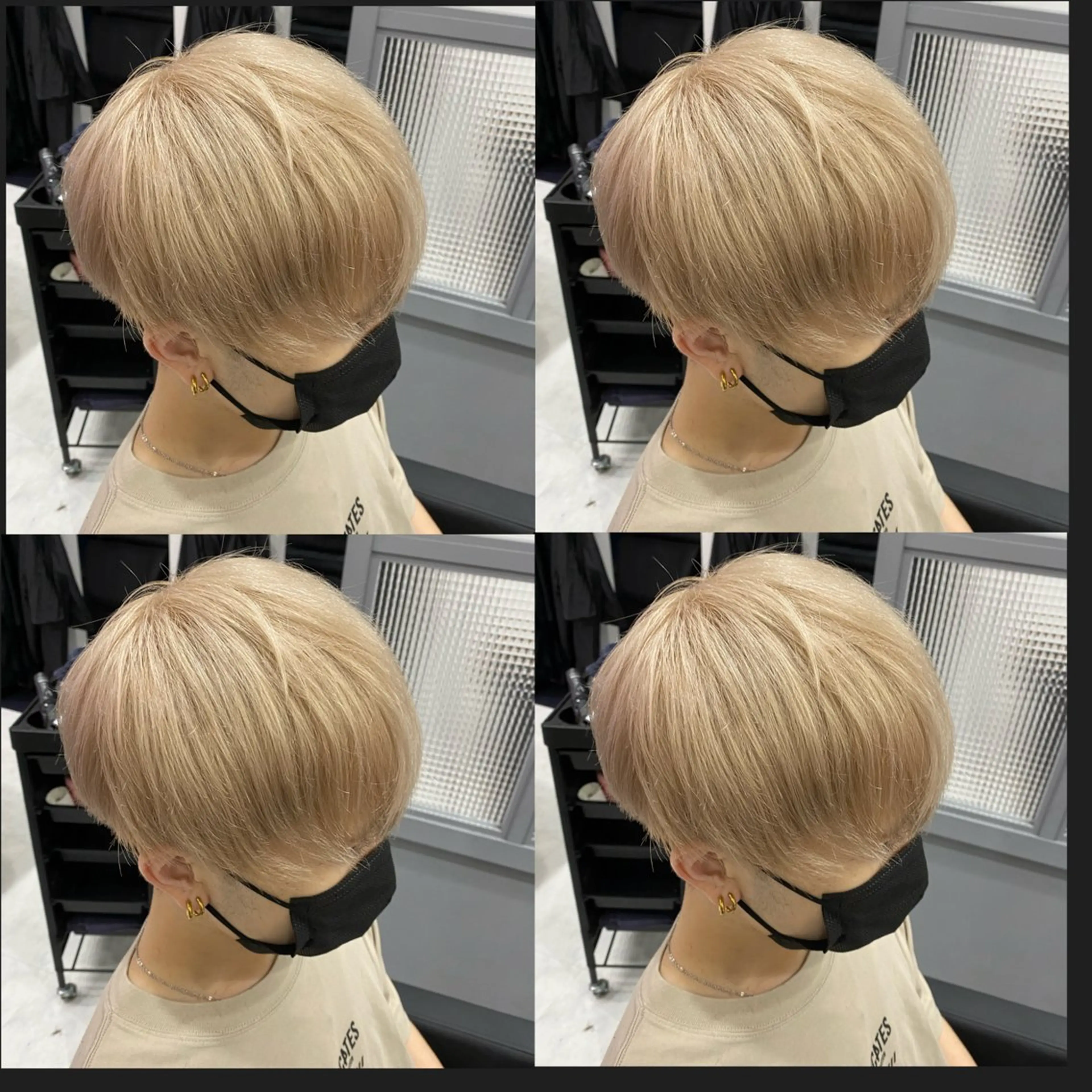 【⚡️メンズ透明感ハイトーン ⚡️⠀】✨透明感✨ダブルカラー✨（ブリーチ１回　カラー１回）の写真