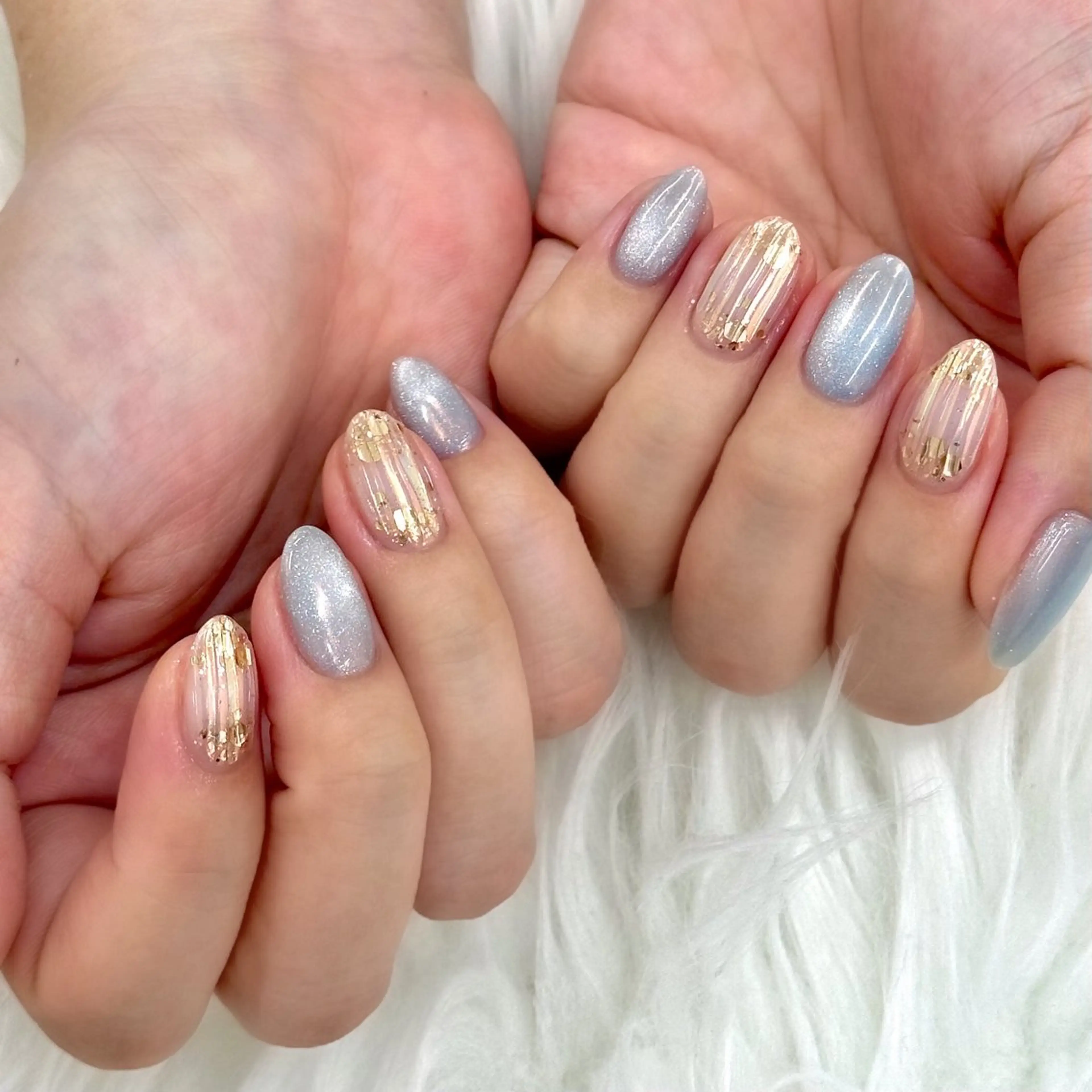 ネイル オーロラネイル マグネットネイル ミラーネイル ハンドネイル Bianca浦和西口 竹ノ内  愛彩のネイルデザイン