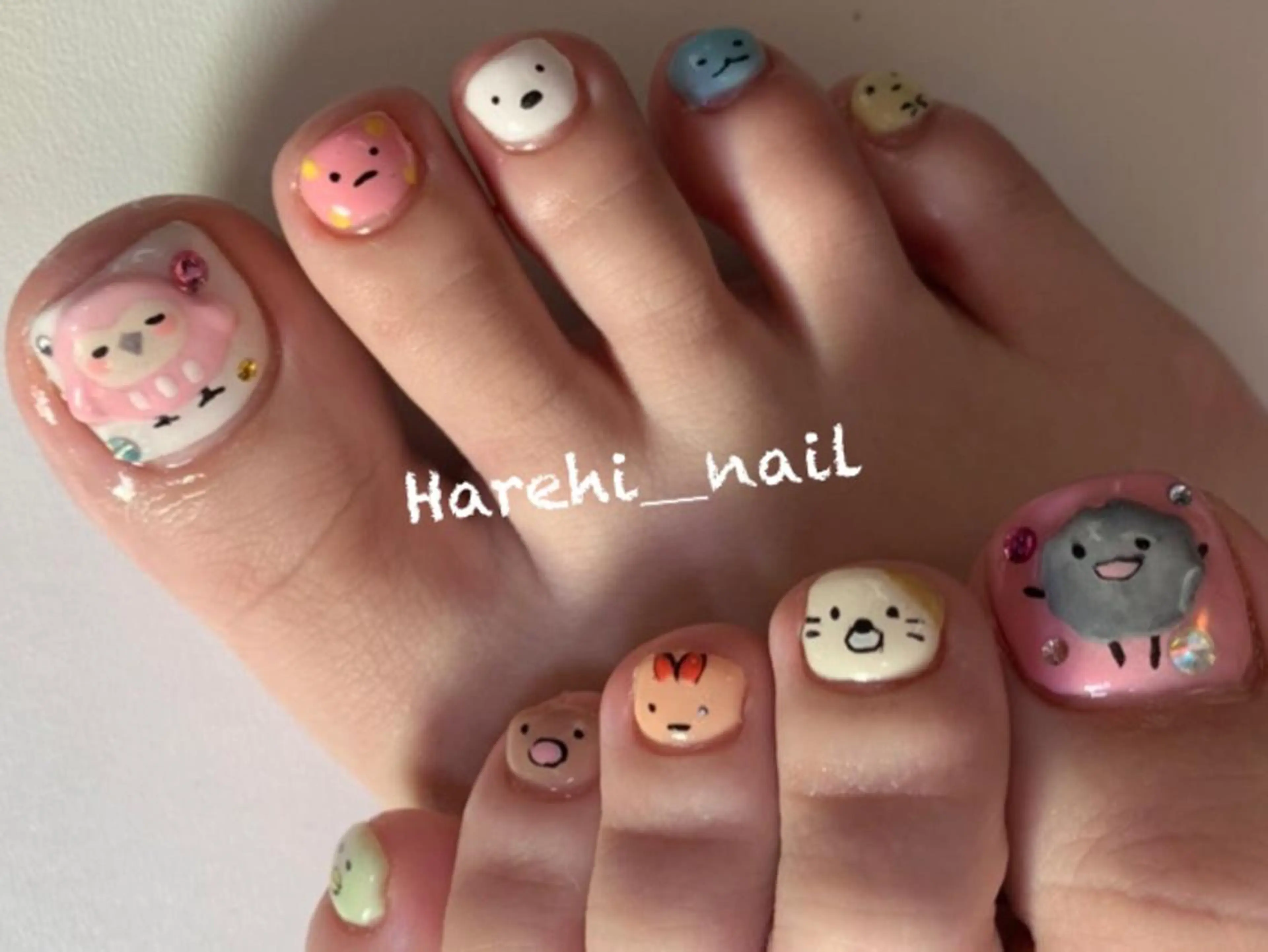ネイル フットネイル Harehi_ nailのネイルデザイン