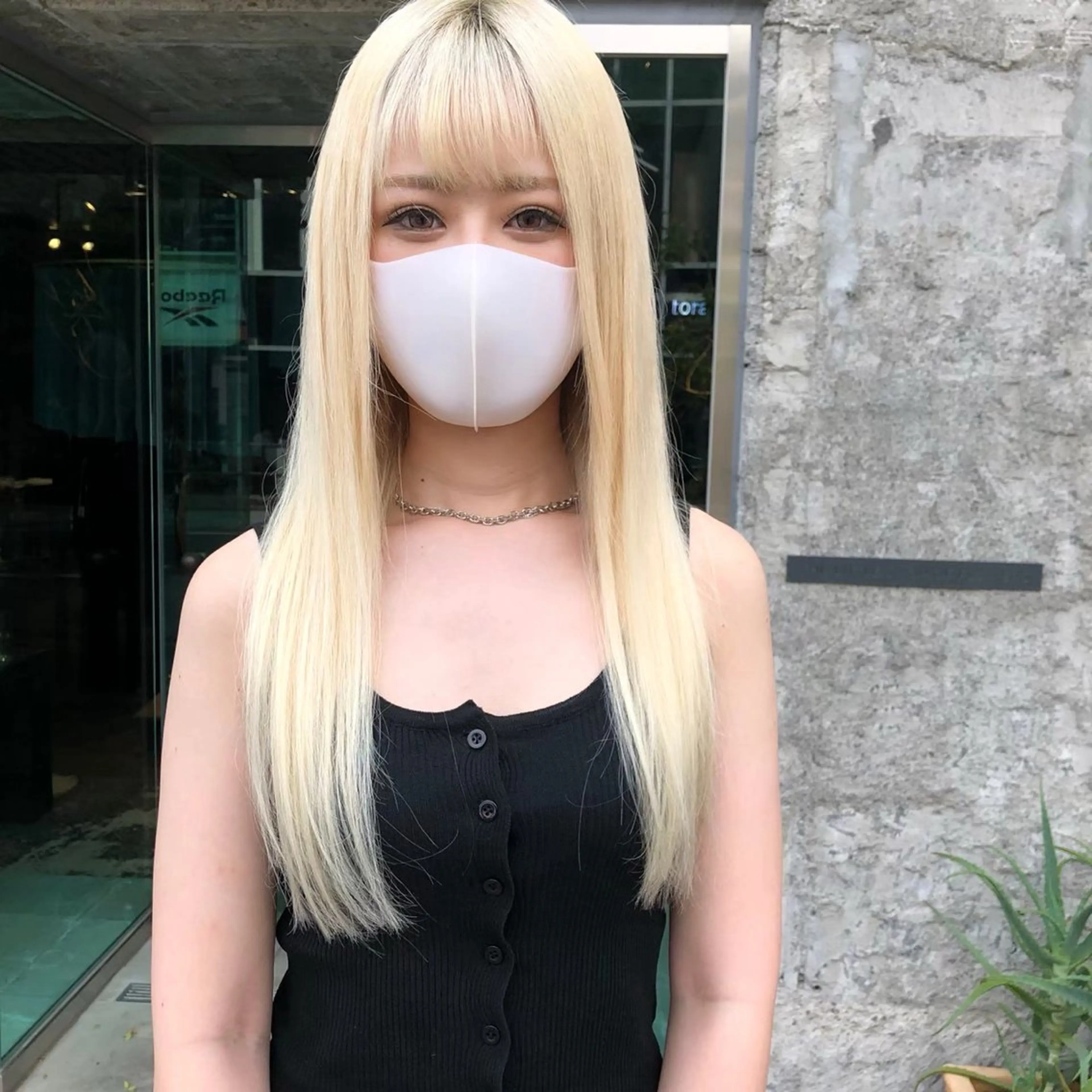 ロング カラー メンズウルフ🐺♡ ブリーチ♡ヘアメ🎀のヘアスタイル