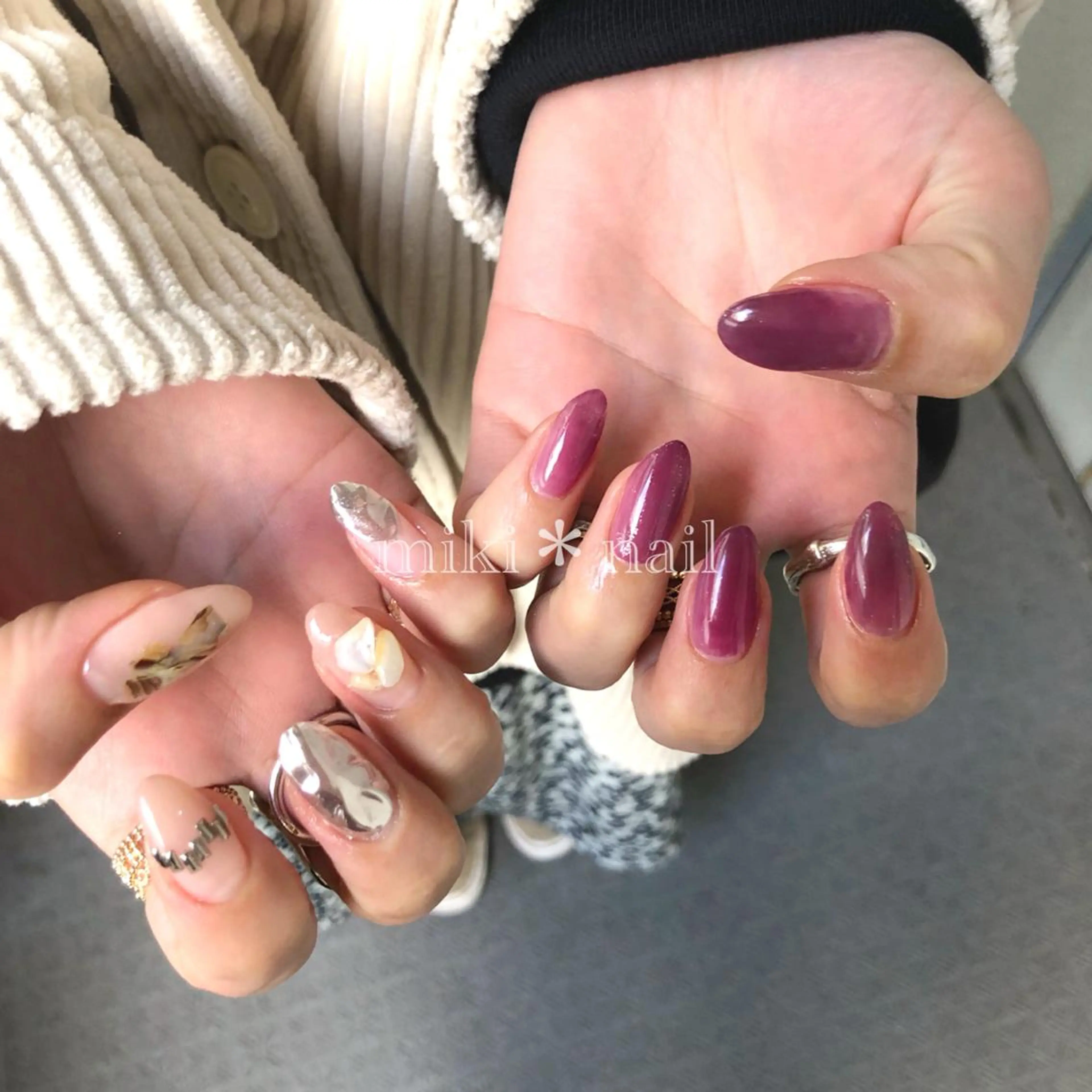 ネイル ニュアンスネイル ハンドネイル 田村 未来のネイルデザイン