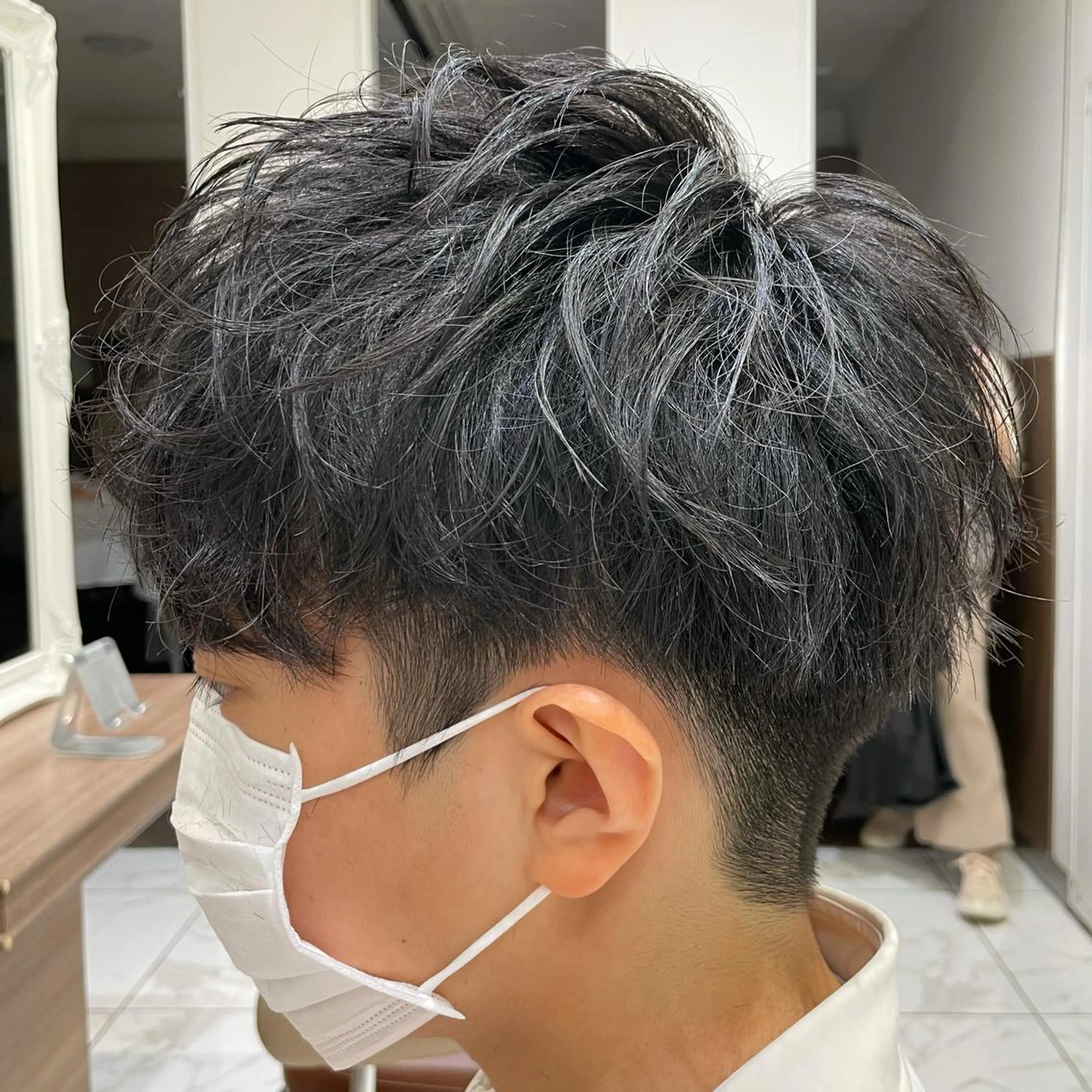 ショート パーマ メンズ カット パーマ トリートメント 【メンズ縮毛矯正】 田中秀斗のヘアスタイル