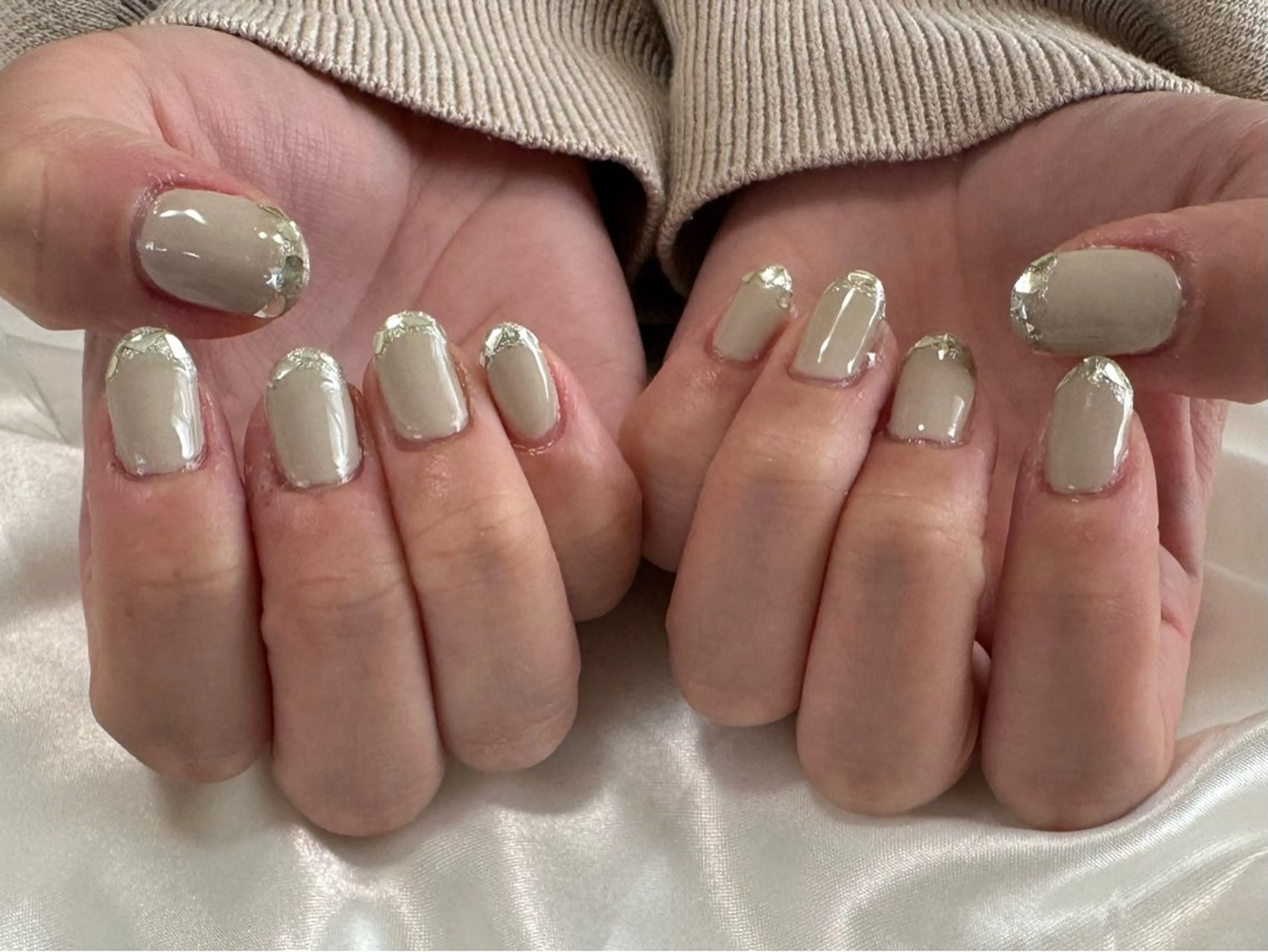 ネイル フレンチネイル ガラスフレンチ Cherie🫧 🌿NAOMIのネイルデザイン