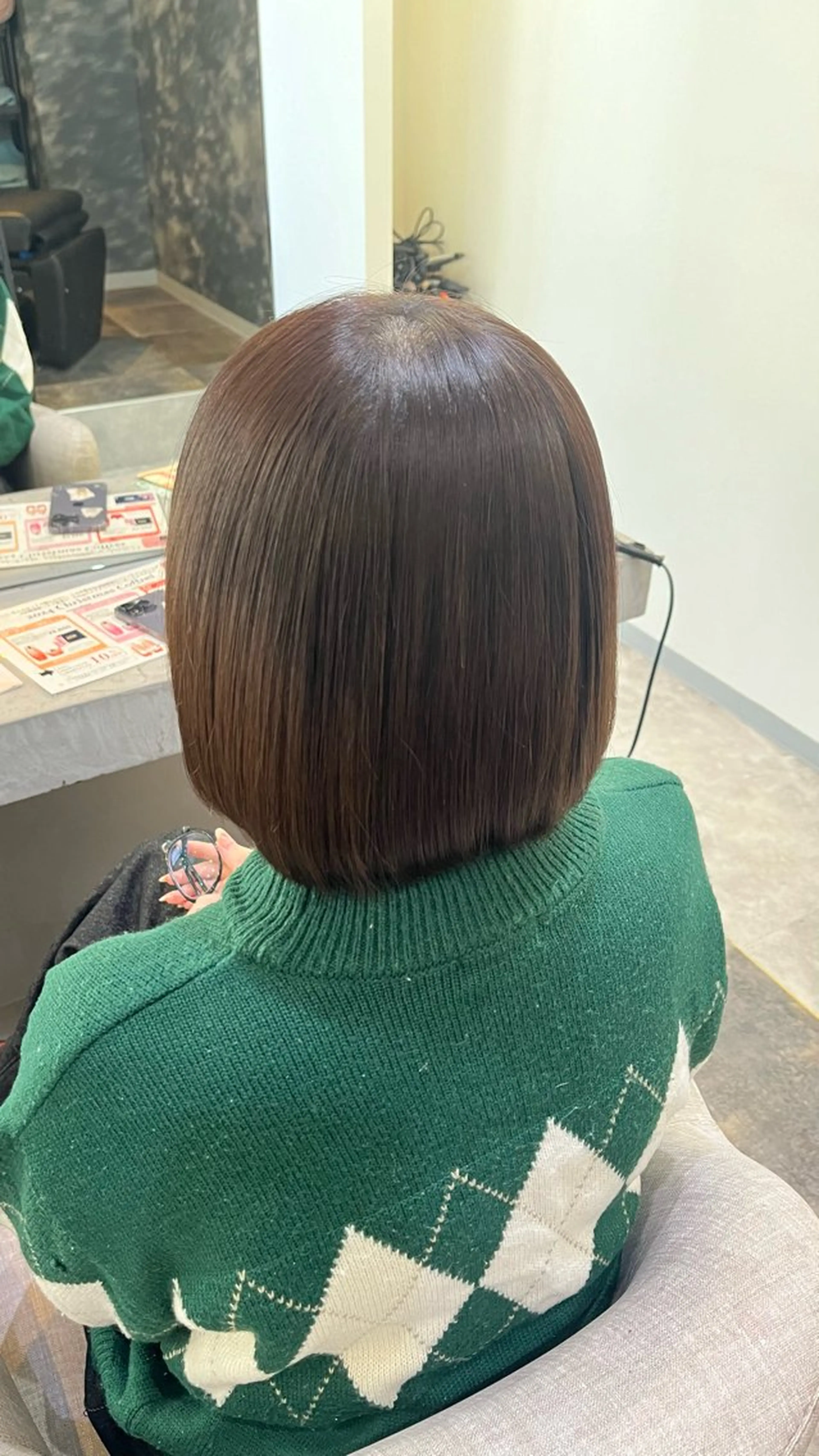 ミディアム カット ヘアカラー mimi☪️ 艶髪髪質改善/メンズのヘアスタイル