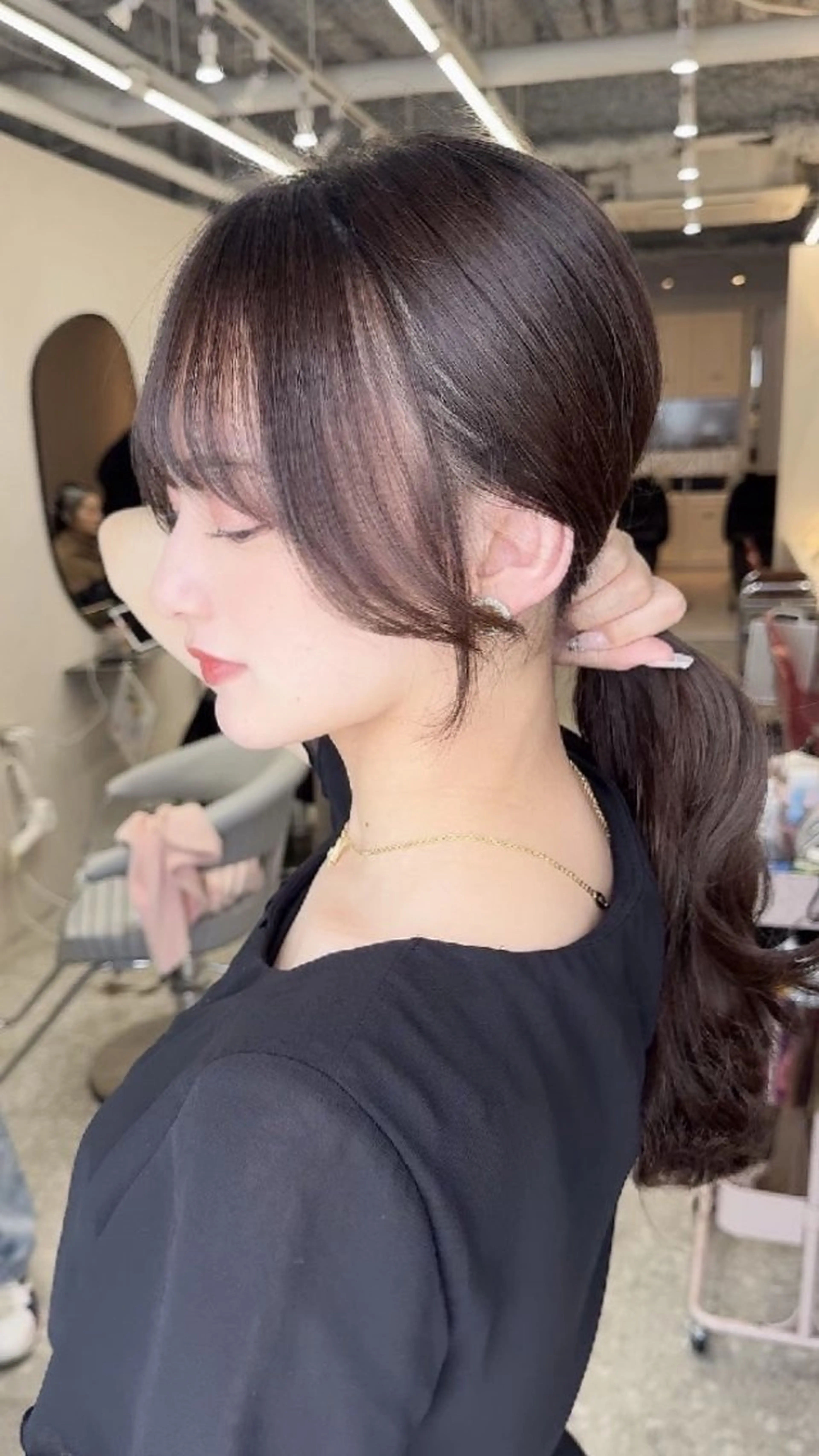 ロング カット ヘアカラー トリートメント 新宿/韓国レイヤー/ 髪質改善/ 佐藤のヘアスタイル