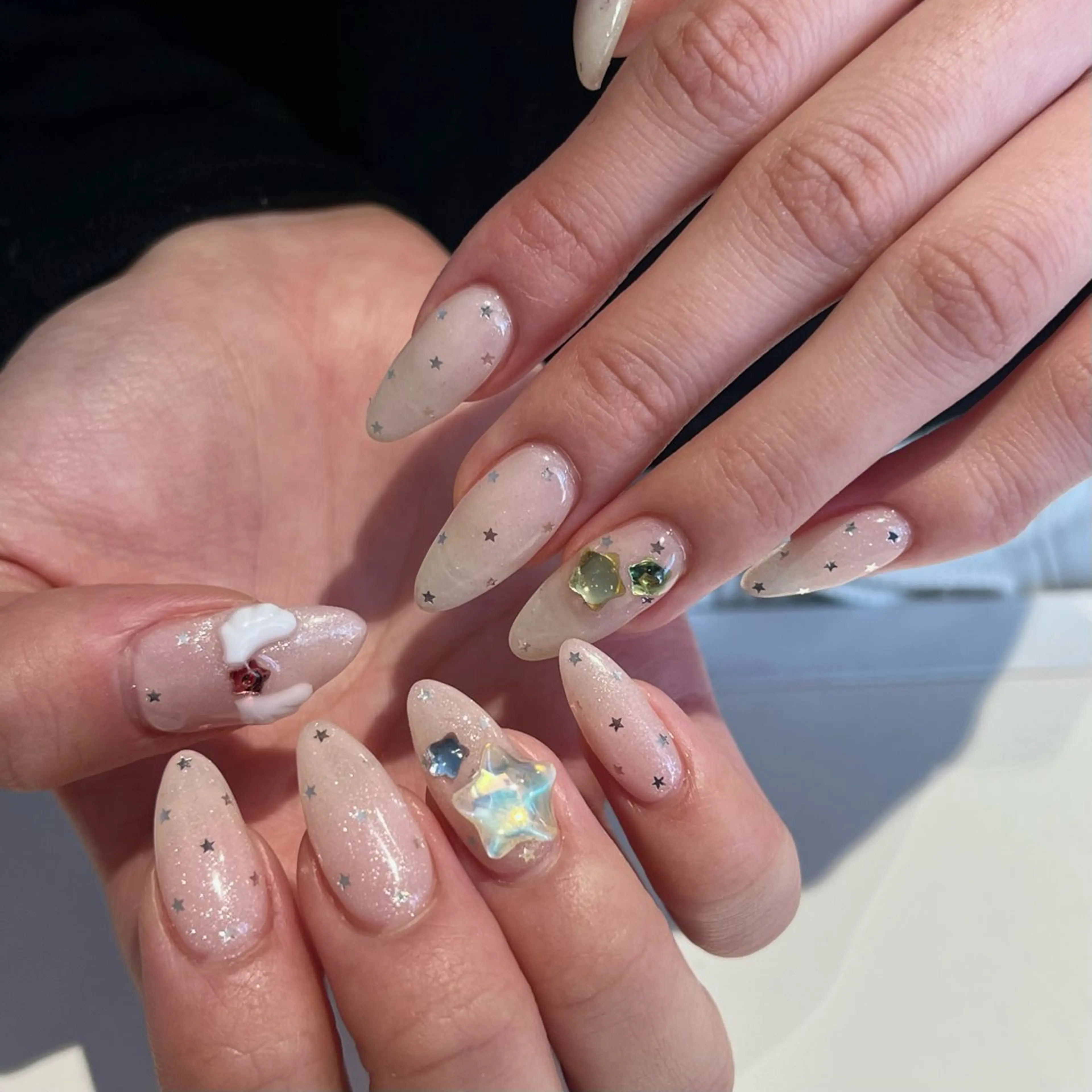 ネイル ハンドネイル 星 みづきのネイルデザイン