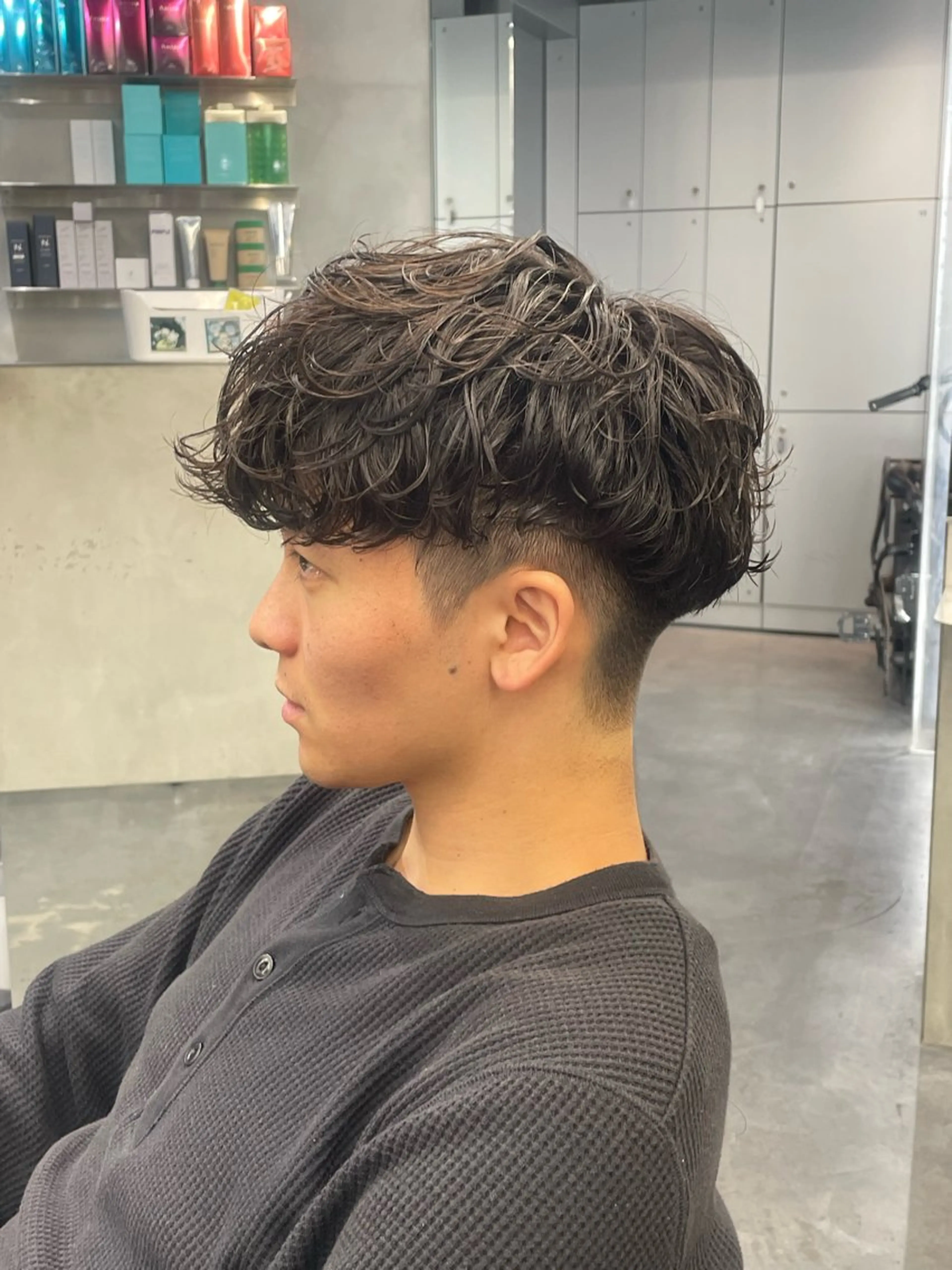 当店スタイリストカット+スペインカールの写真