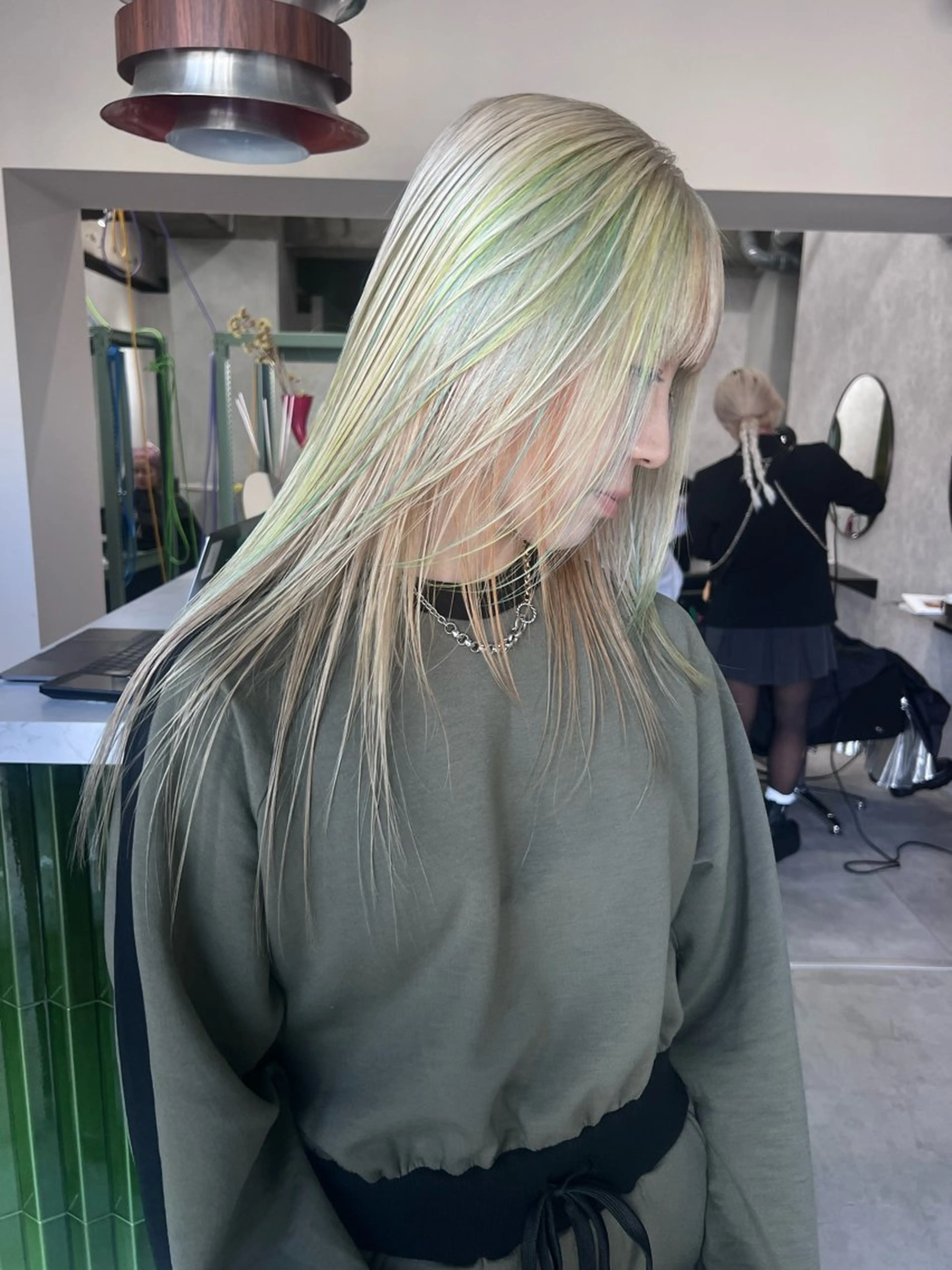 ロング カラー ヘアカラー トリートメント ヘアセット 🧡色落ちまで2度綺 麗なカラー🧡ヨシキのヘアスタイル