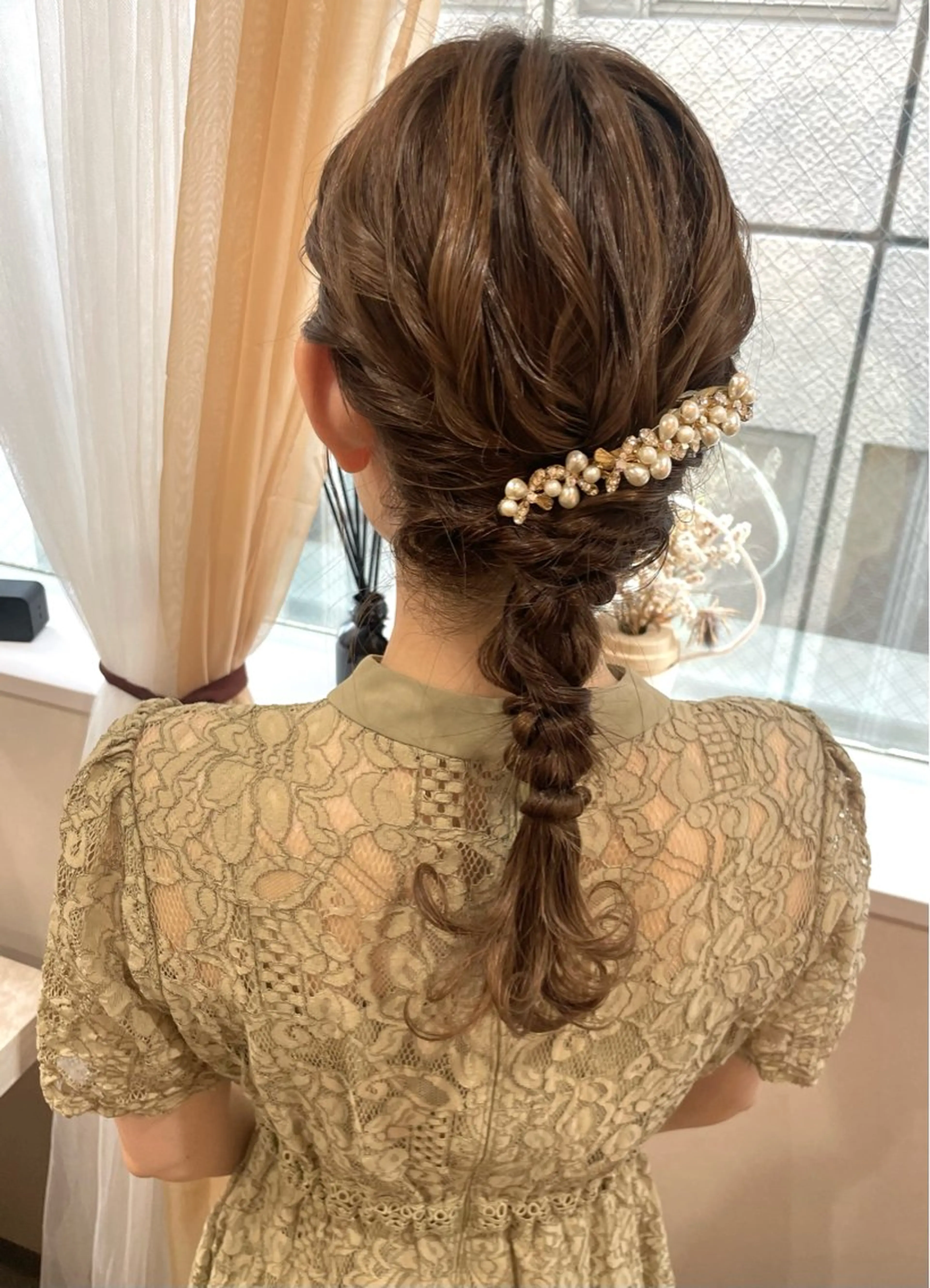 セミロング ヘアアレンジ Mila chihiroのヘアスタイル