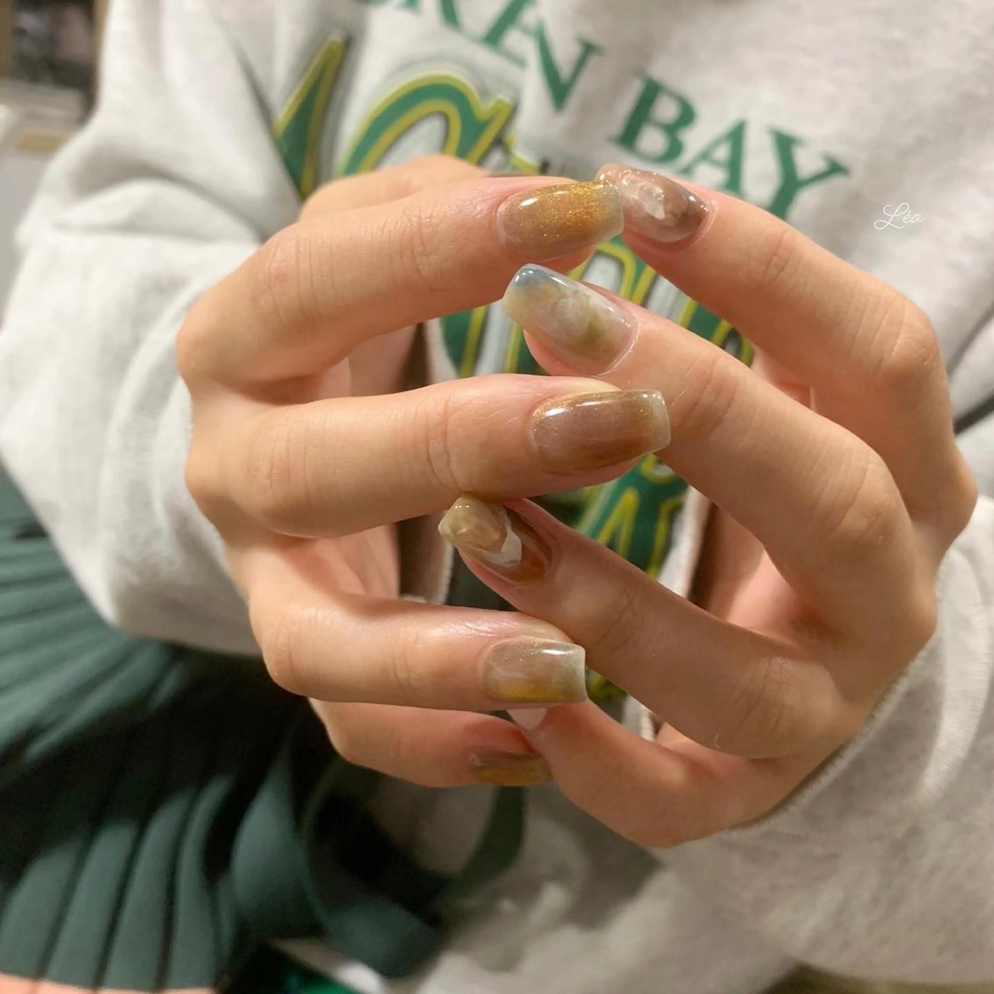 ネイル ジェルネイル 持ち込み パラジェル ソフトジェル Léa nailのネイルデザイン