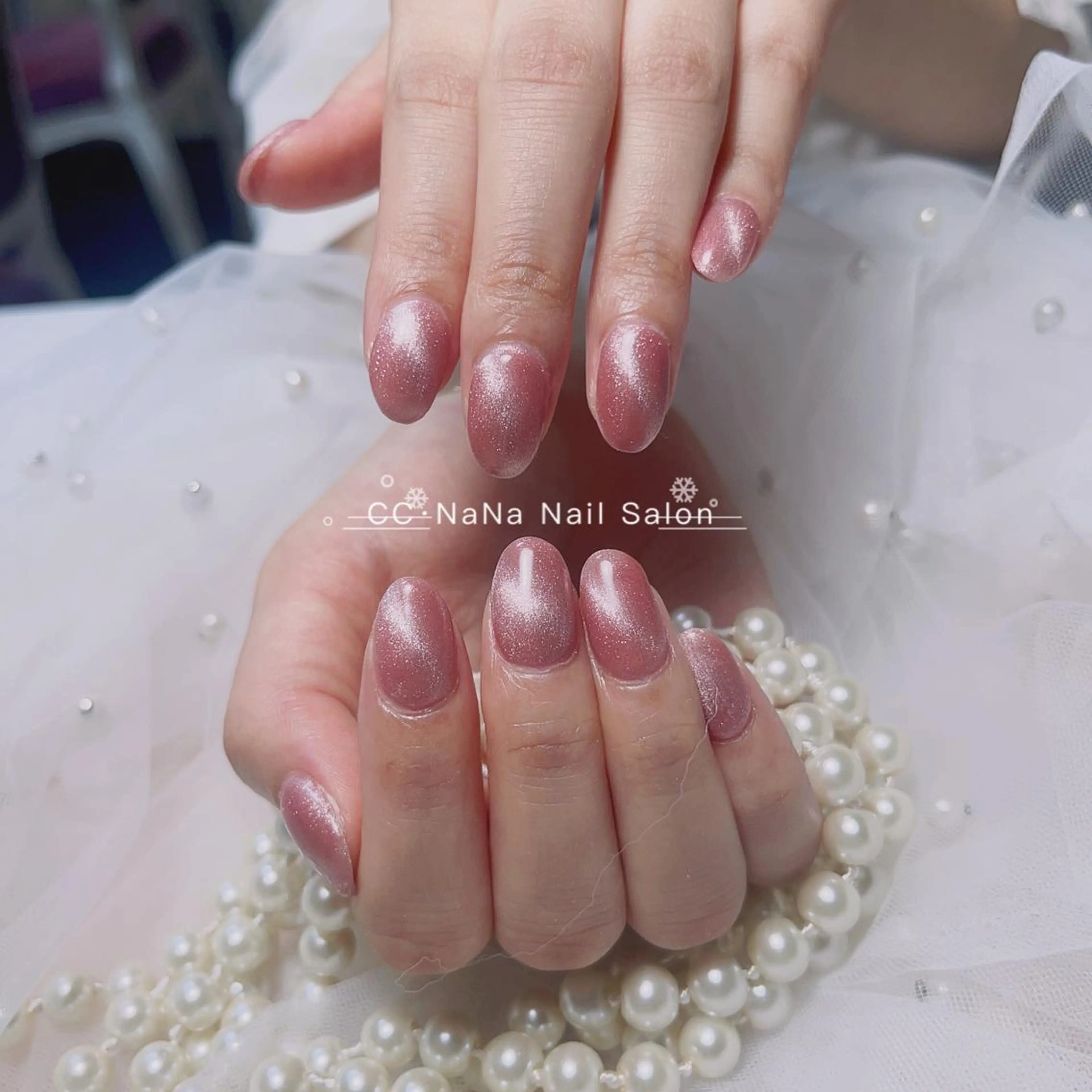 ネイル ハンドネイル 💎CC・NaNa 韓国風ネイル🌙Cのネイルデザイン