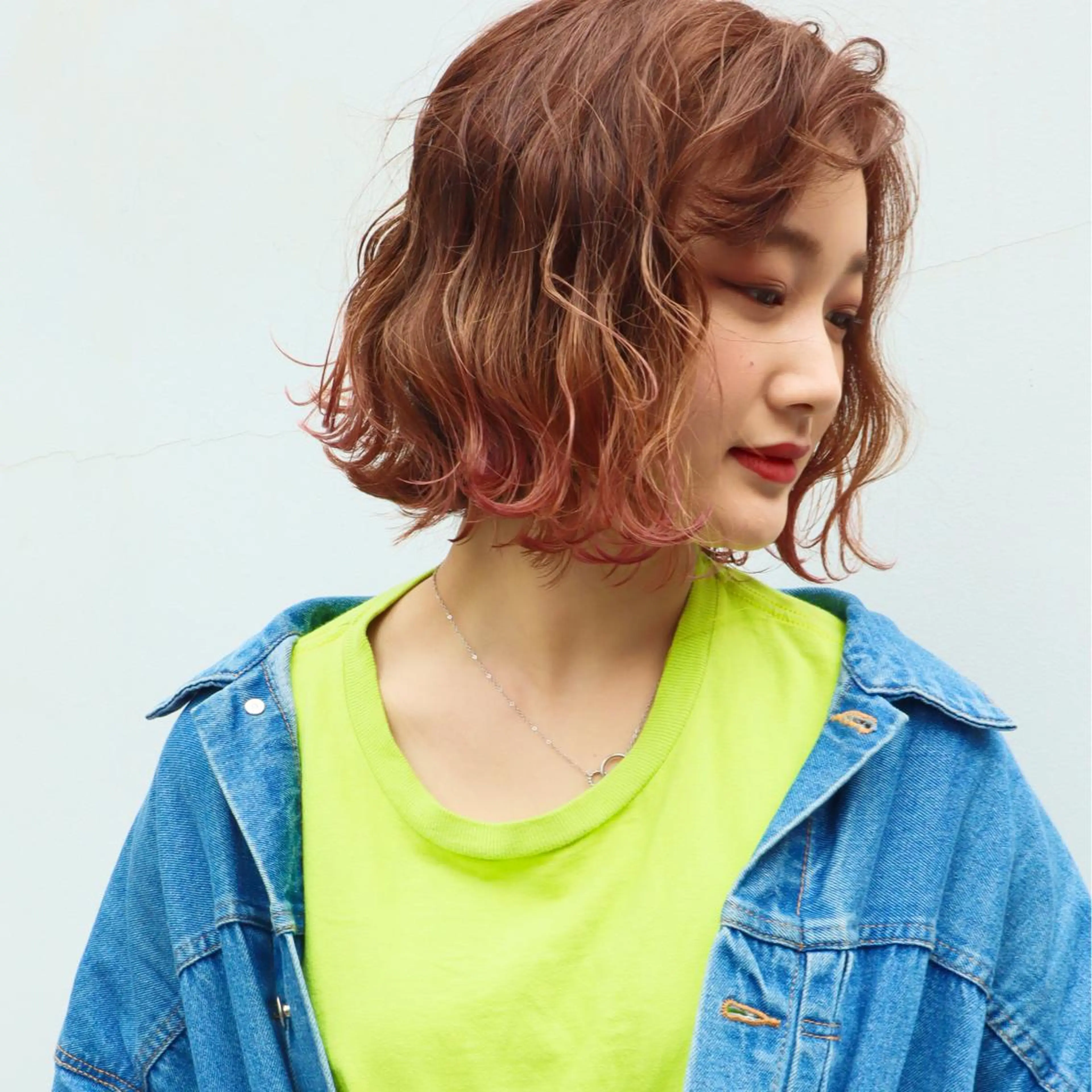 ミディアム カラー 🧡色落ちまで2度綺 麗なカラー🧡ヨシキのヘアスタイル