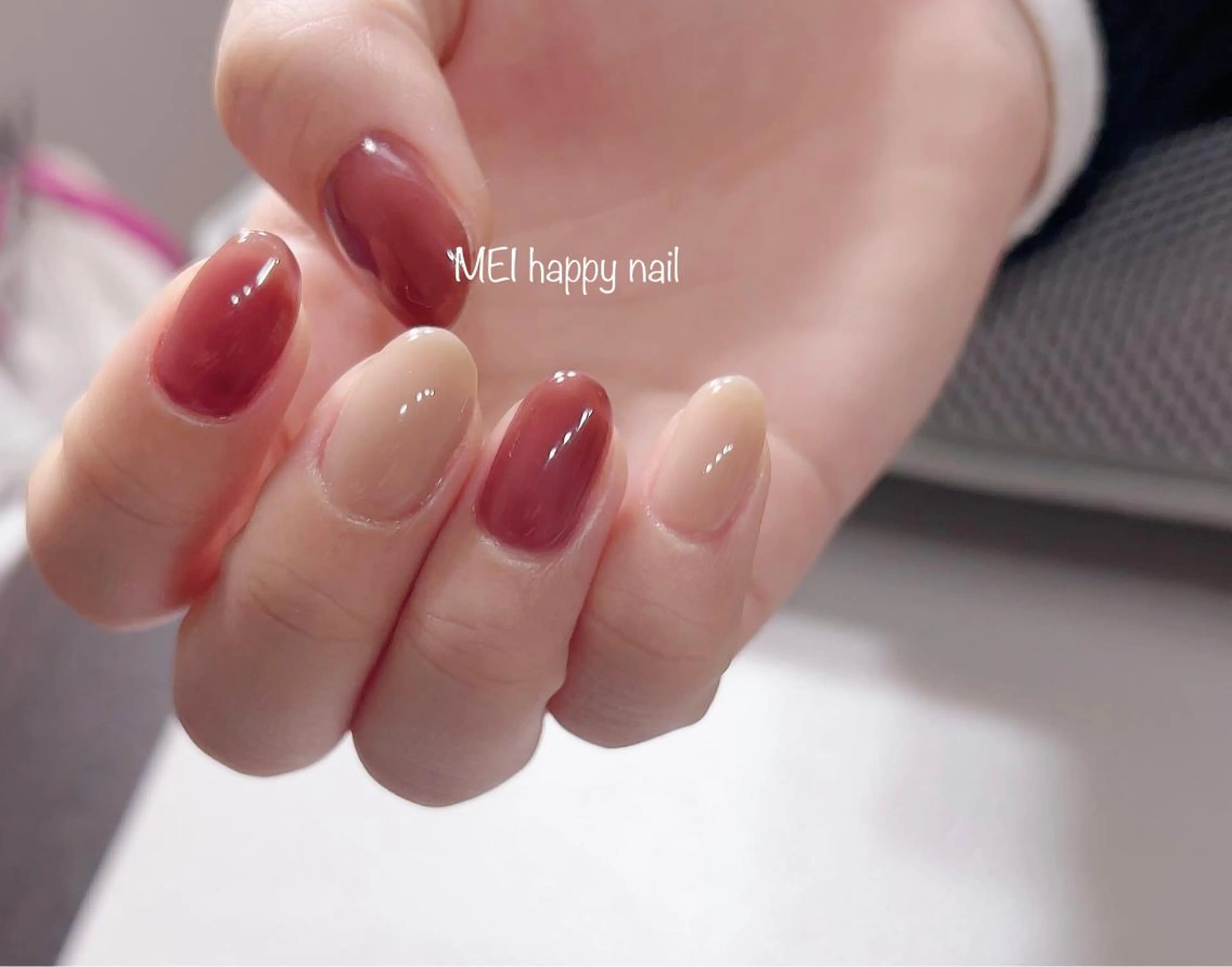 ネイル 北浦和 自爪育成ケアのネイルデザイン